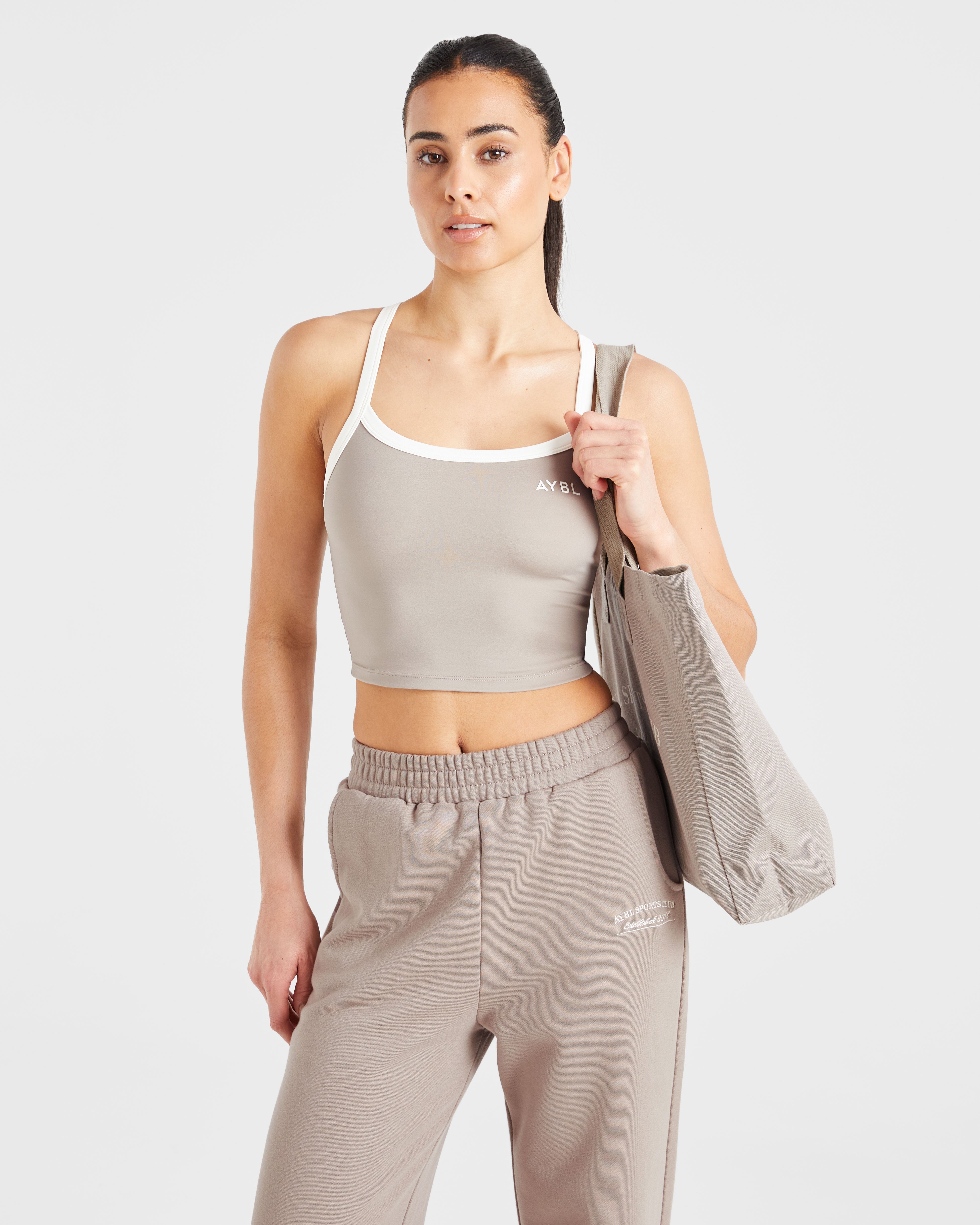 Courtside Straight Leg Joggers - Mocha