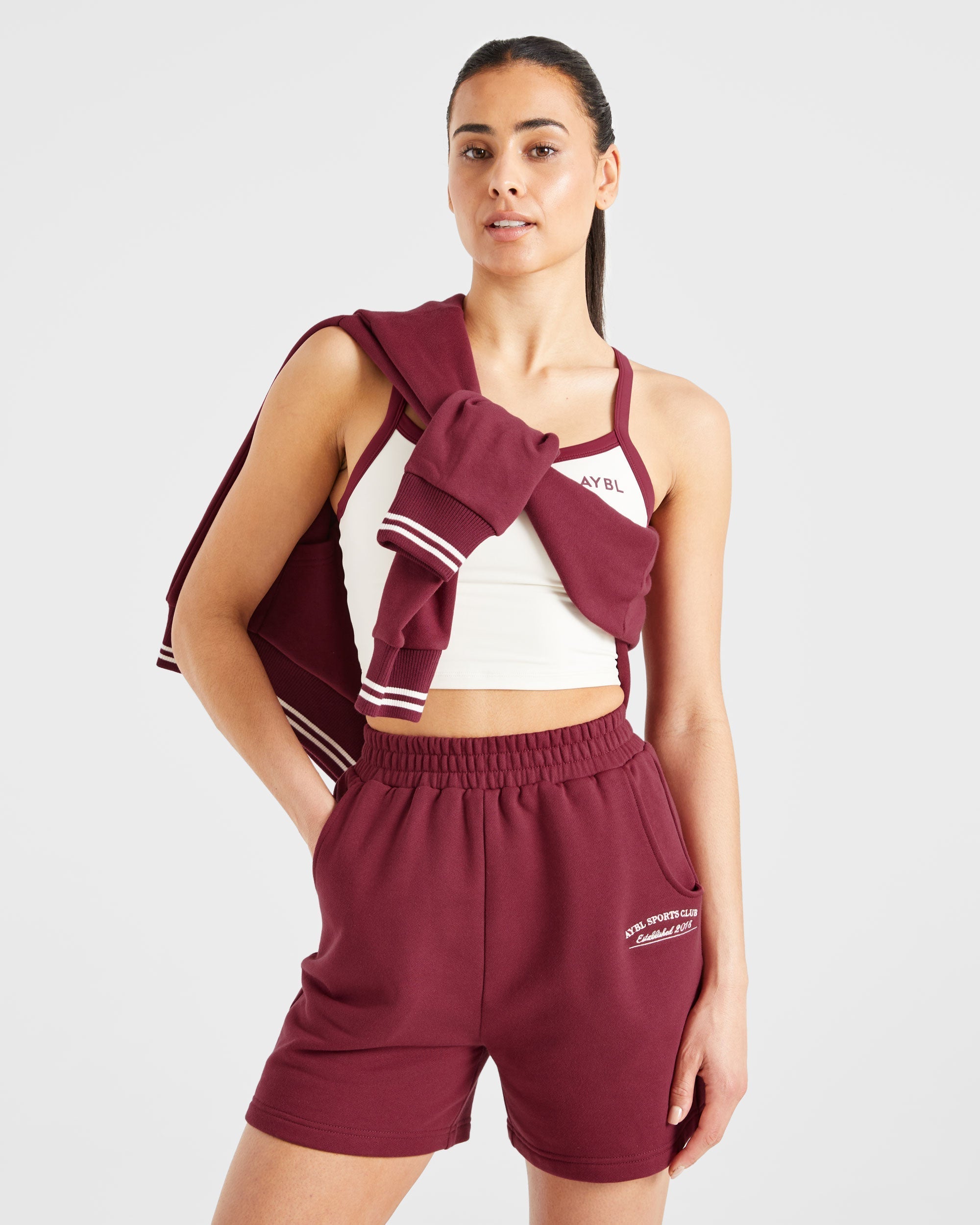 Courtside Shorts - Summer Cherry