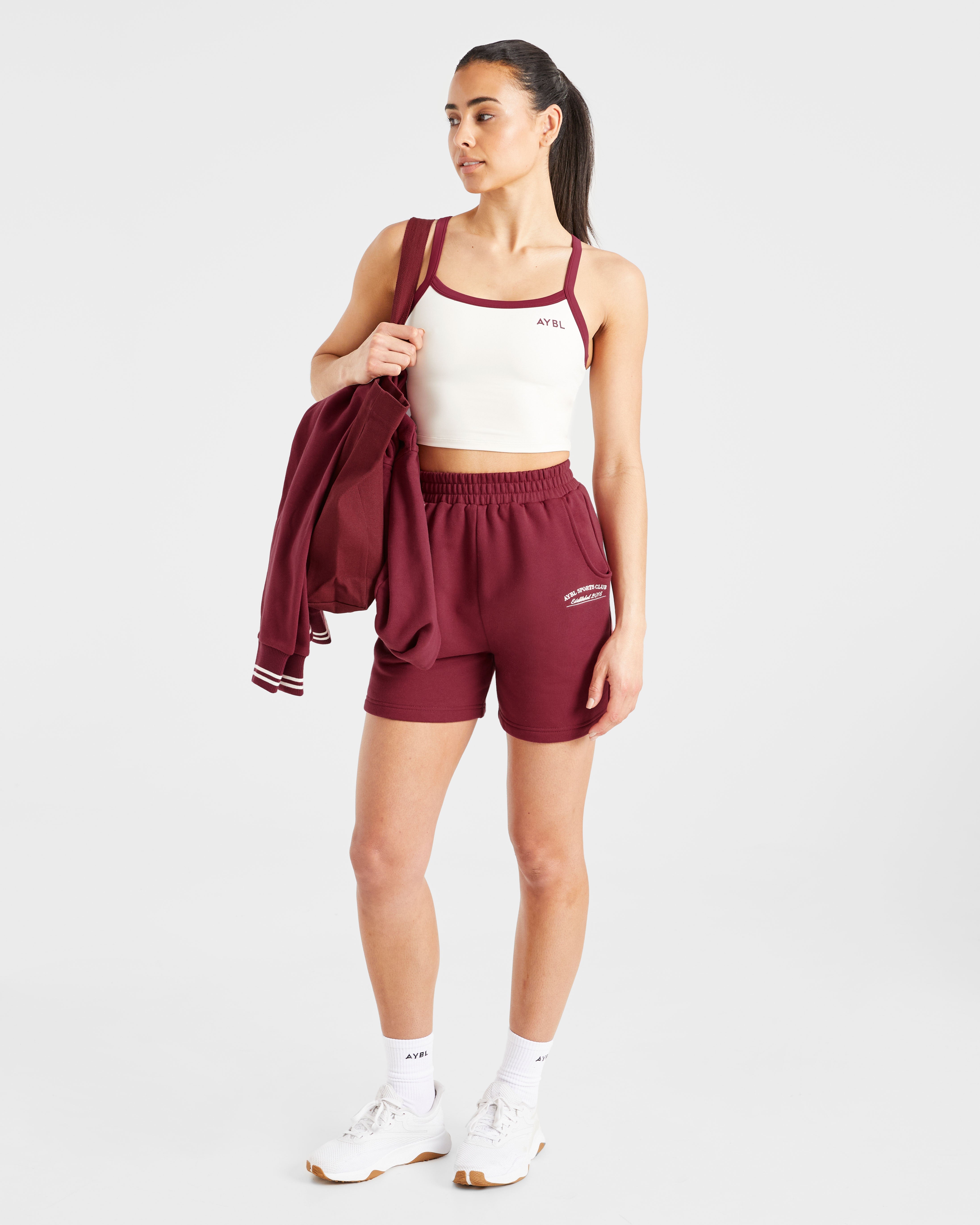 Courtside Shorts - Summer Cherry