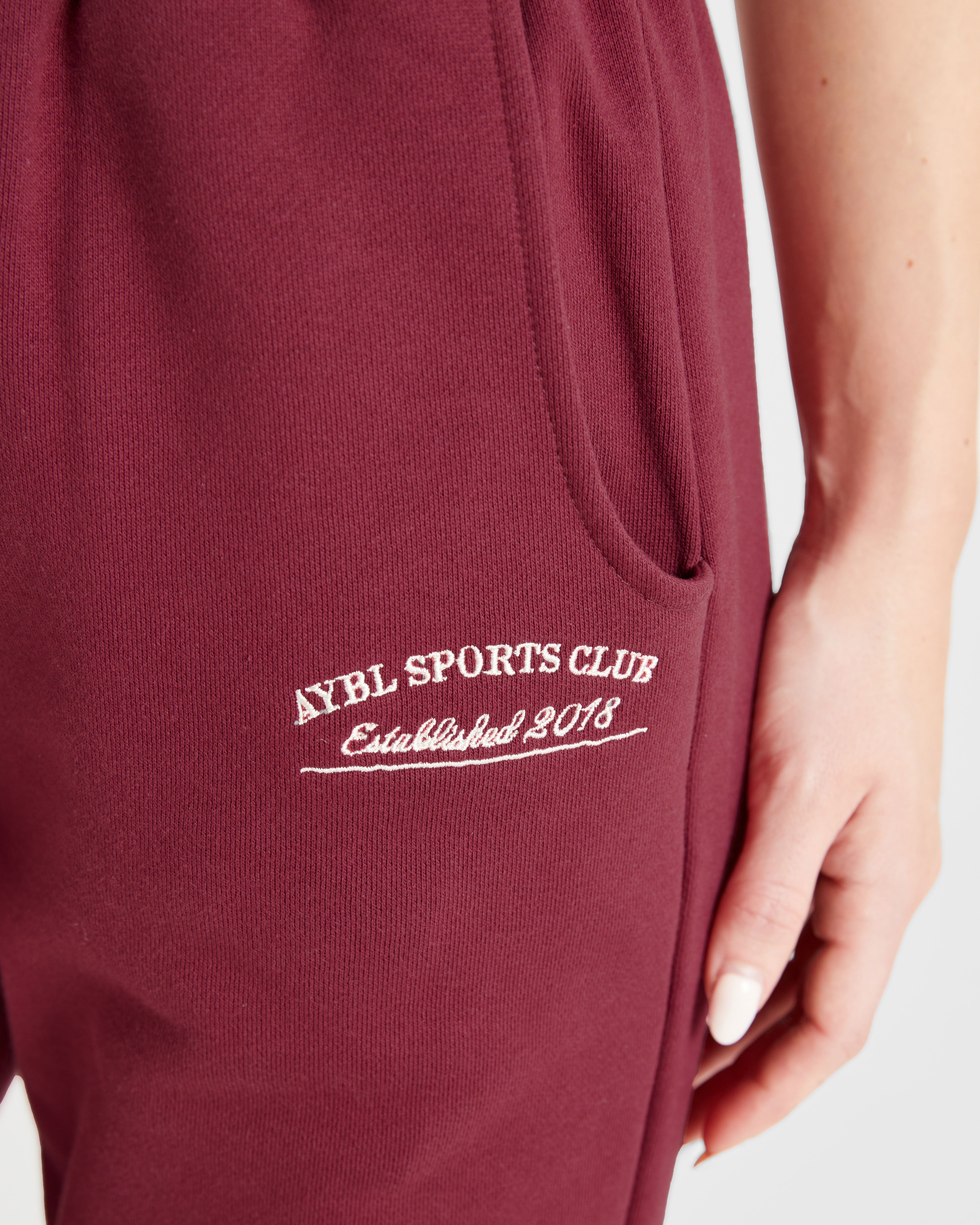 Courtside Straight Leg Joggers - Summer Cherry