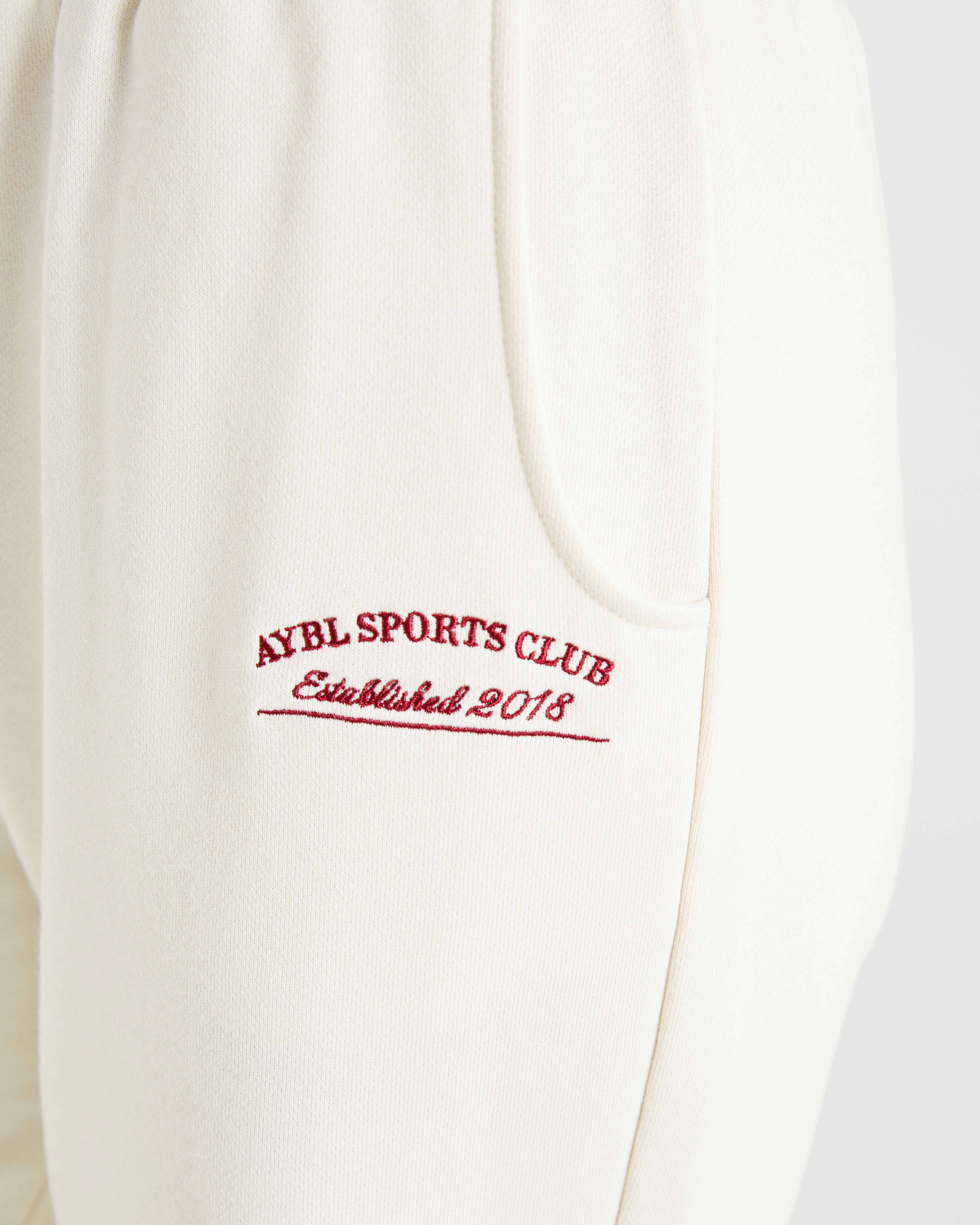 Courtside Straight Leg Joggers - Off White