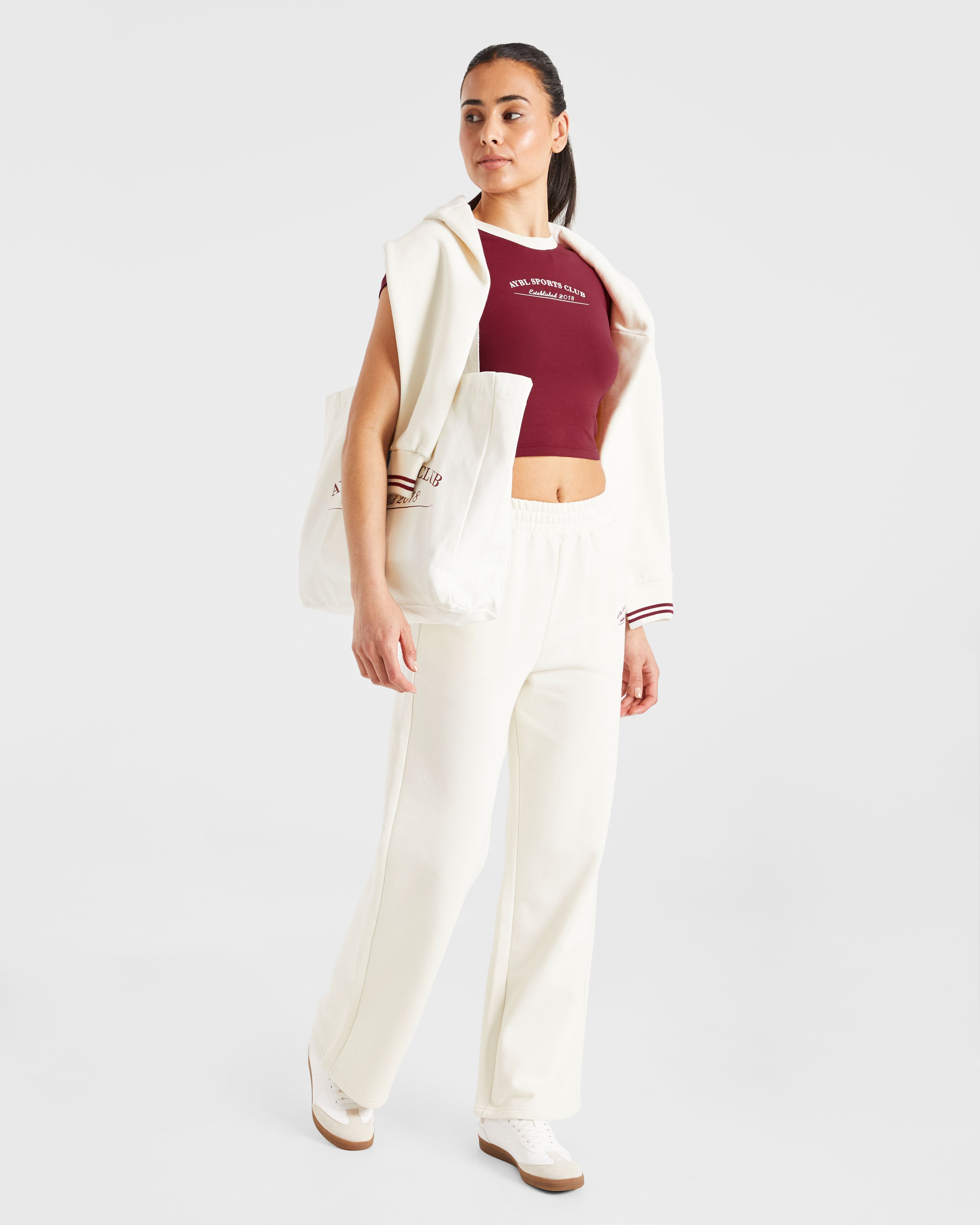 Courtside Straight Leg Joggers - Off White