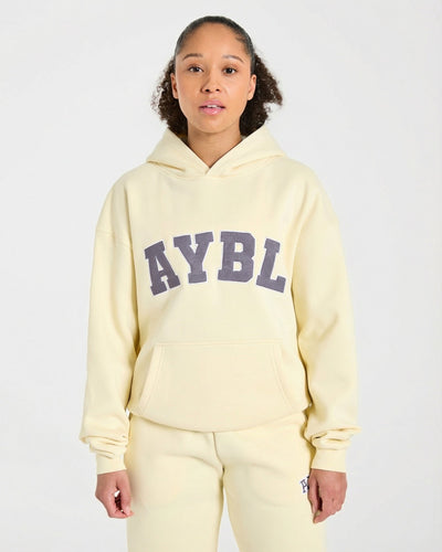 Varsity 2.0 Oversized Hoodie - Butter Yellow