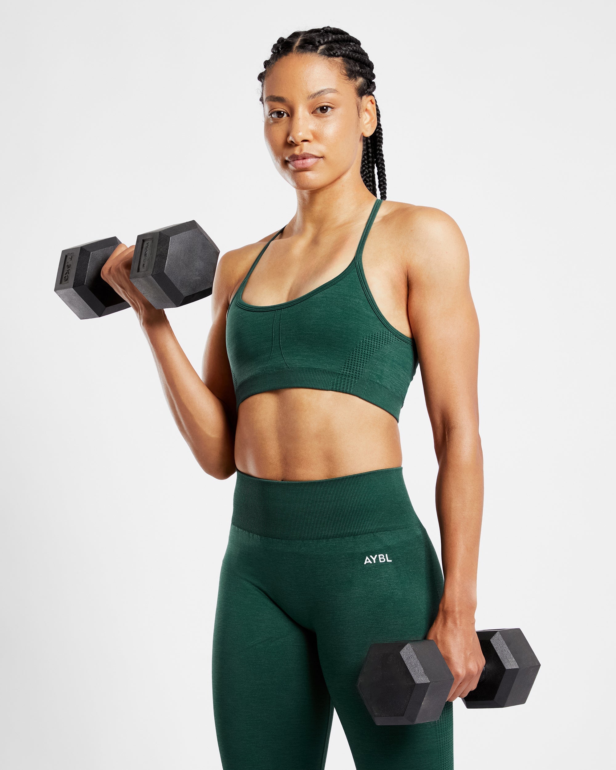 Revive Seamless Sports Bra - Evergreen Marl