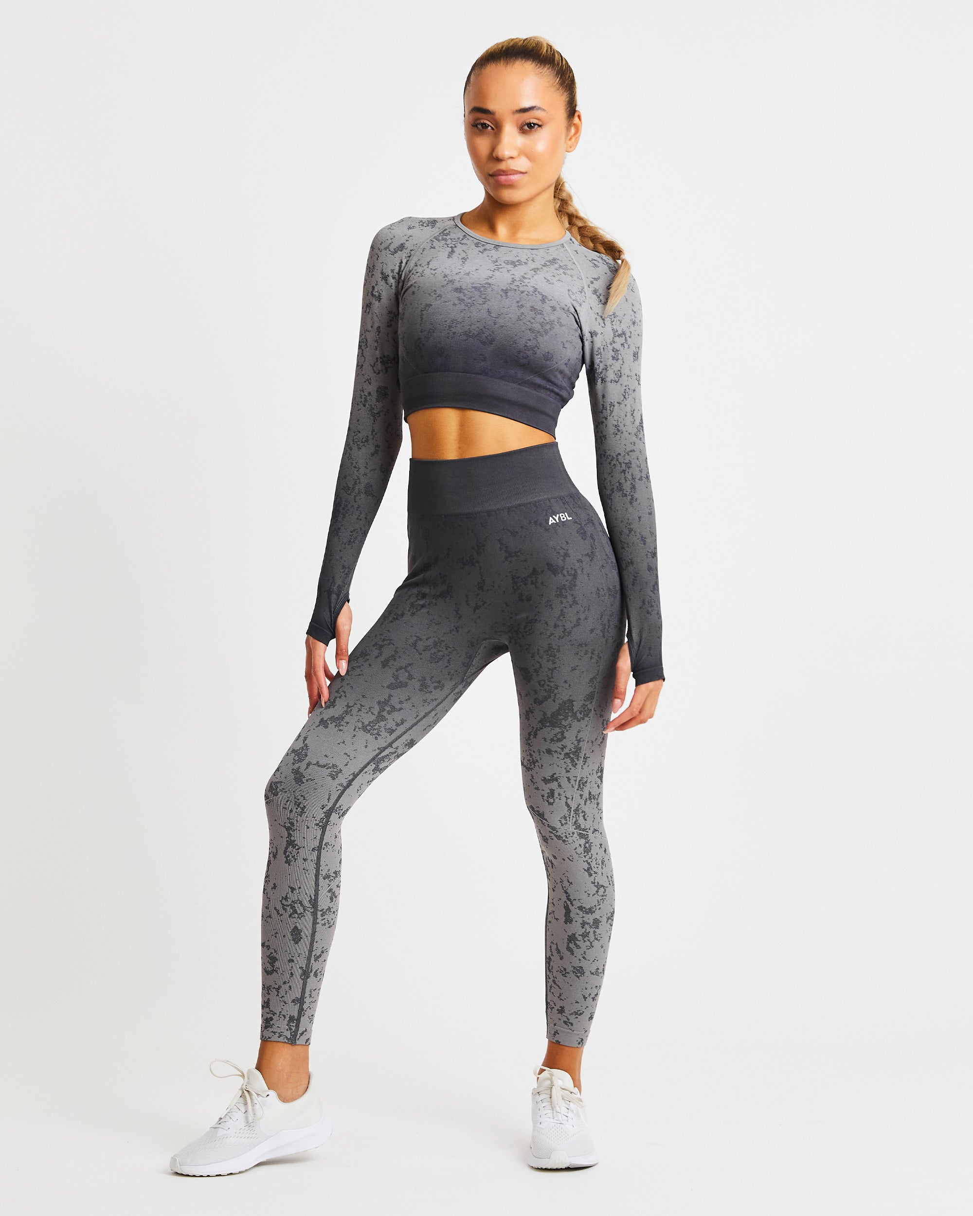 Flare Seamless Leggings - Grey