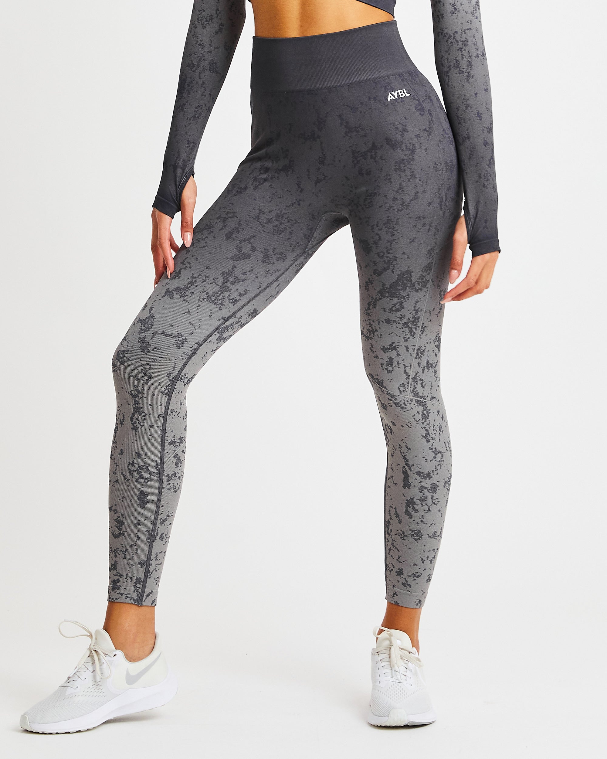 Flare Seamless Leggings - Grey