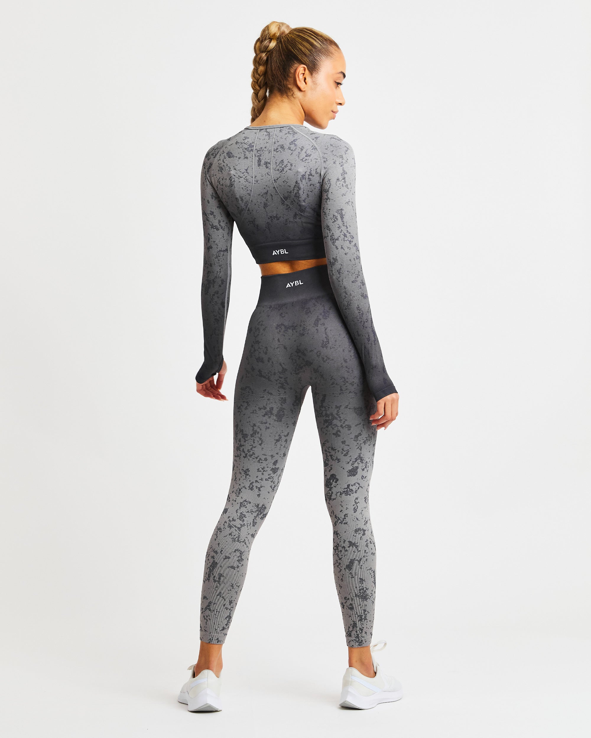 Flare Seamless Leggings - Grey