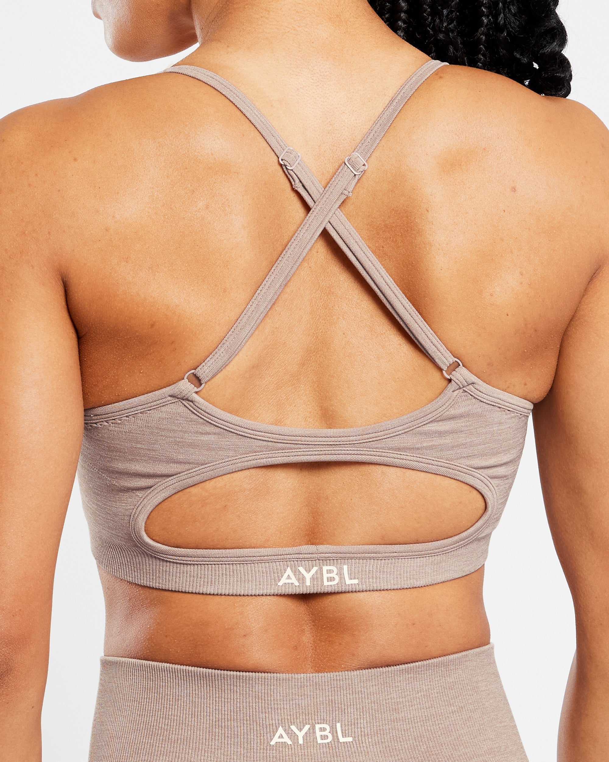 Revive Seamless Sports Bra - Warm Taupe Marl