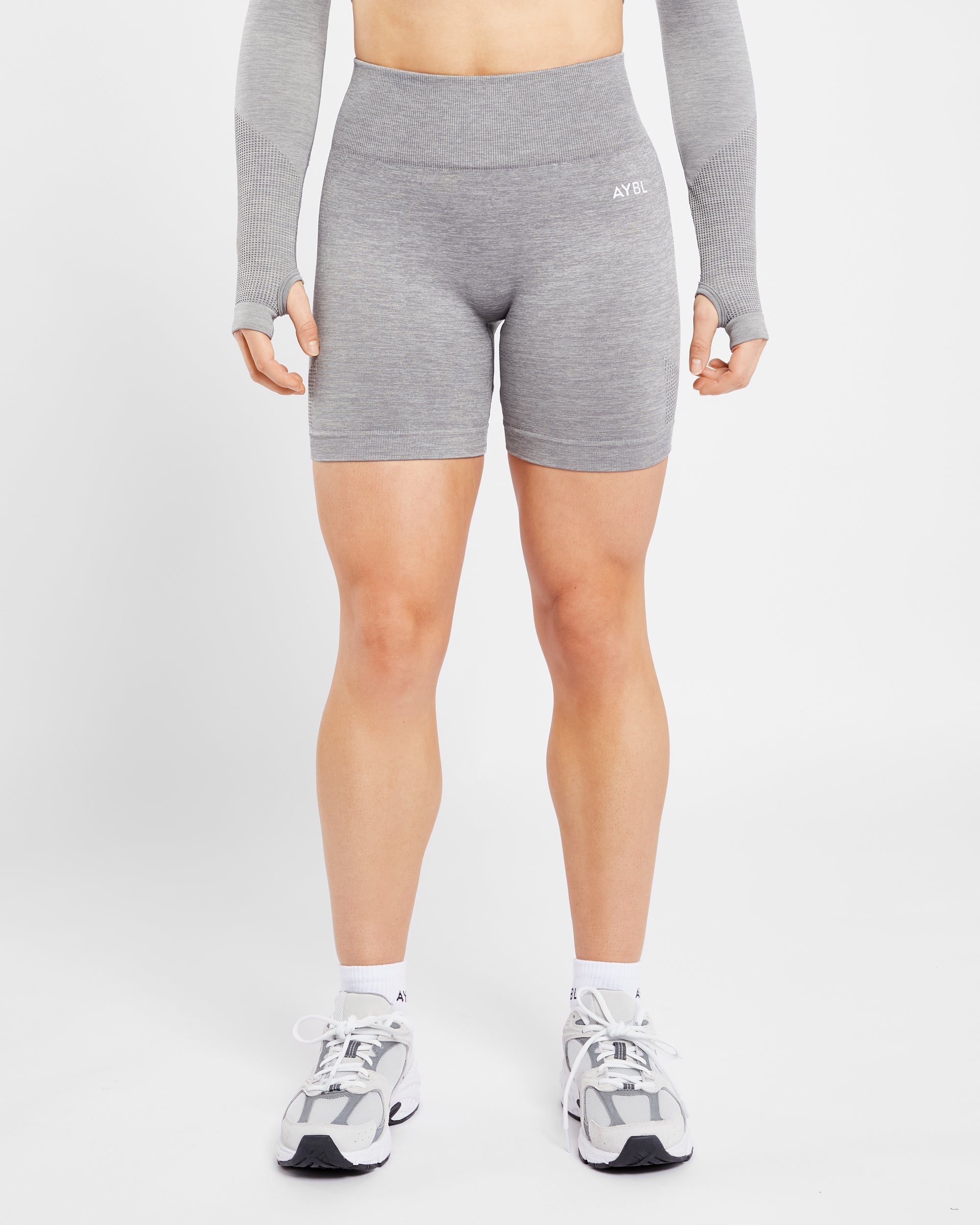 Revive Seamless Shorts - Grey Marl