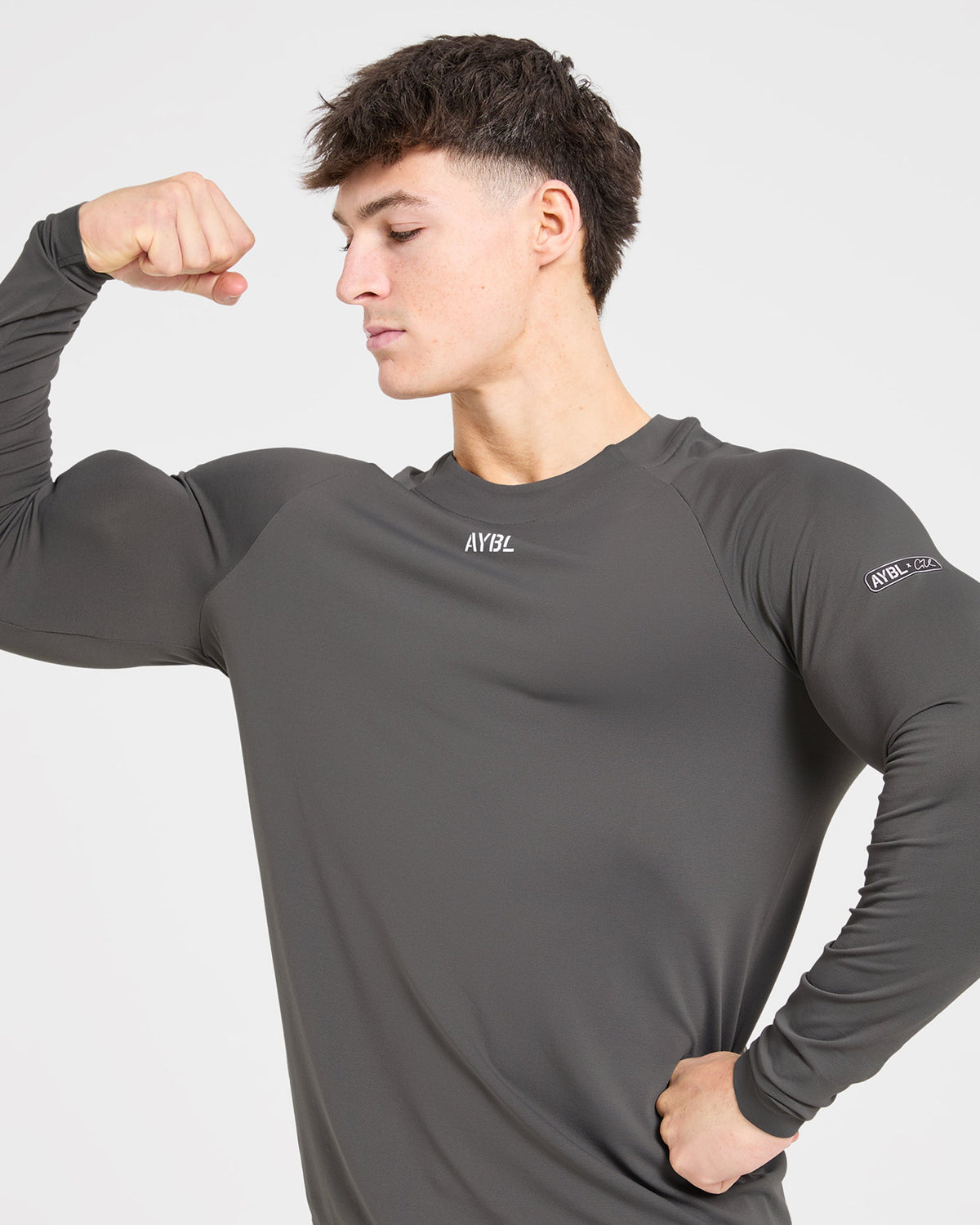 Cam Kissel x Seamless Long Sleeve - Charcoal