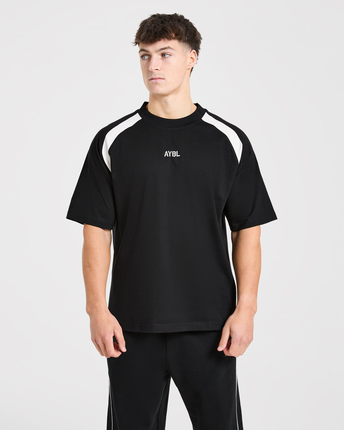 Cam Kissel x Contrast Oversized T Shirt - Black