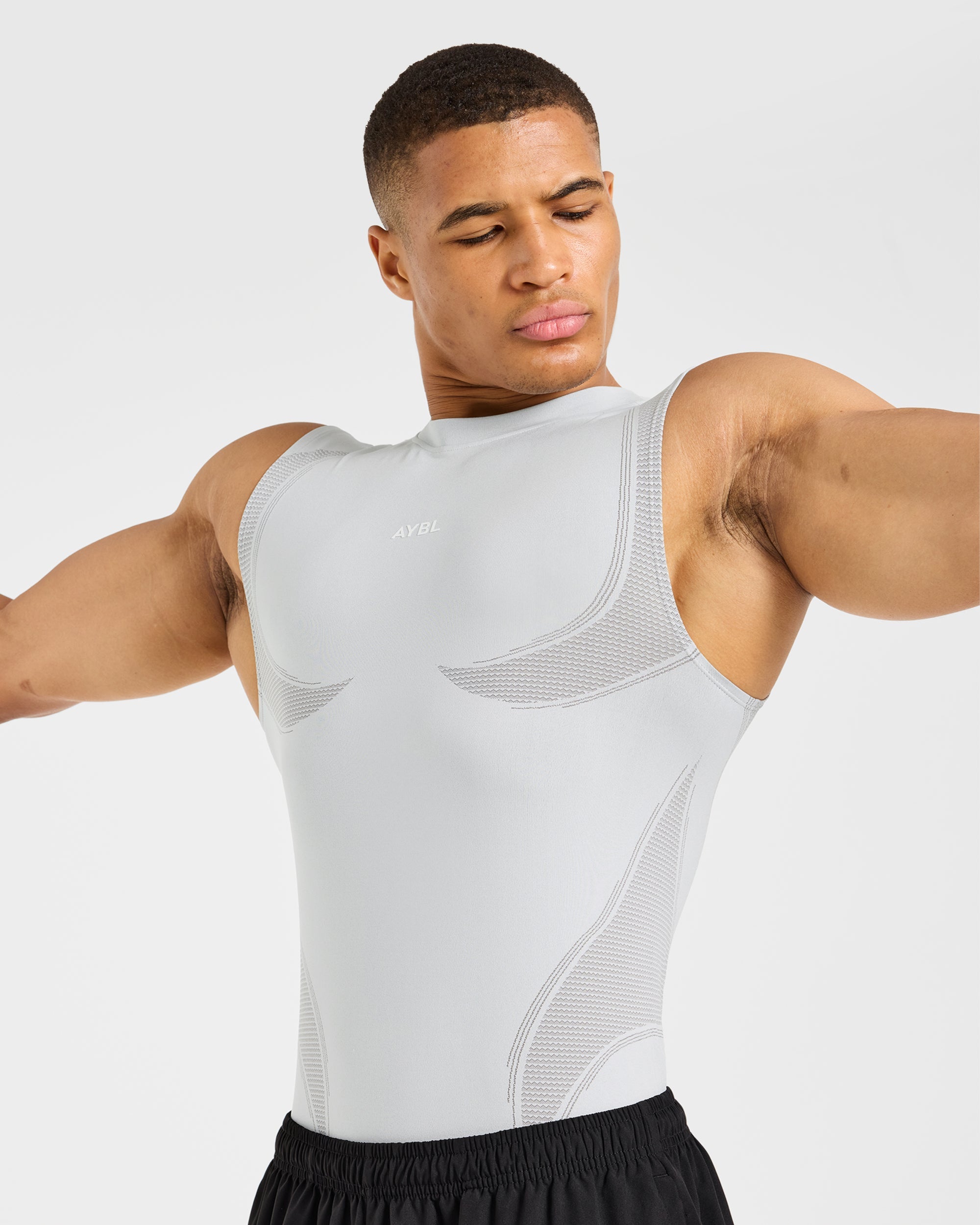 Charge Seamless Tank - Light Grey