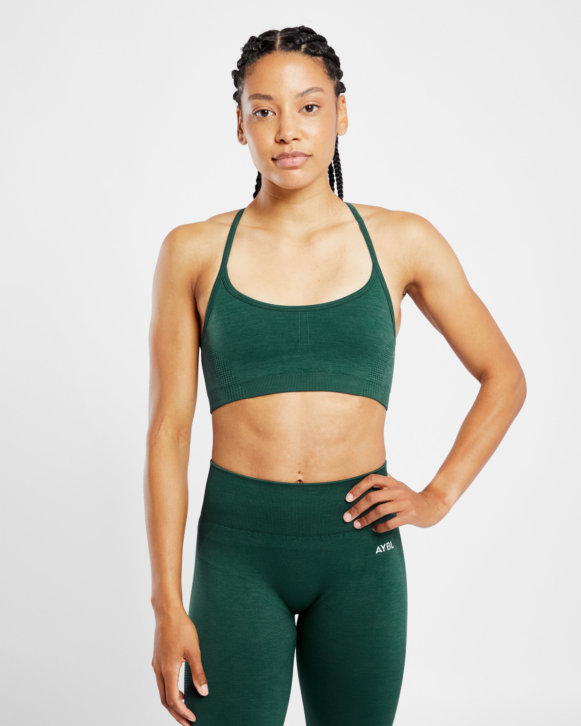 Revive Seamless Sports Bra - Evergreen Marl