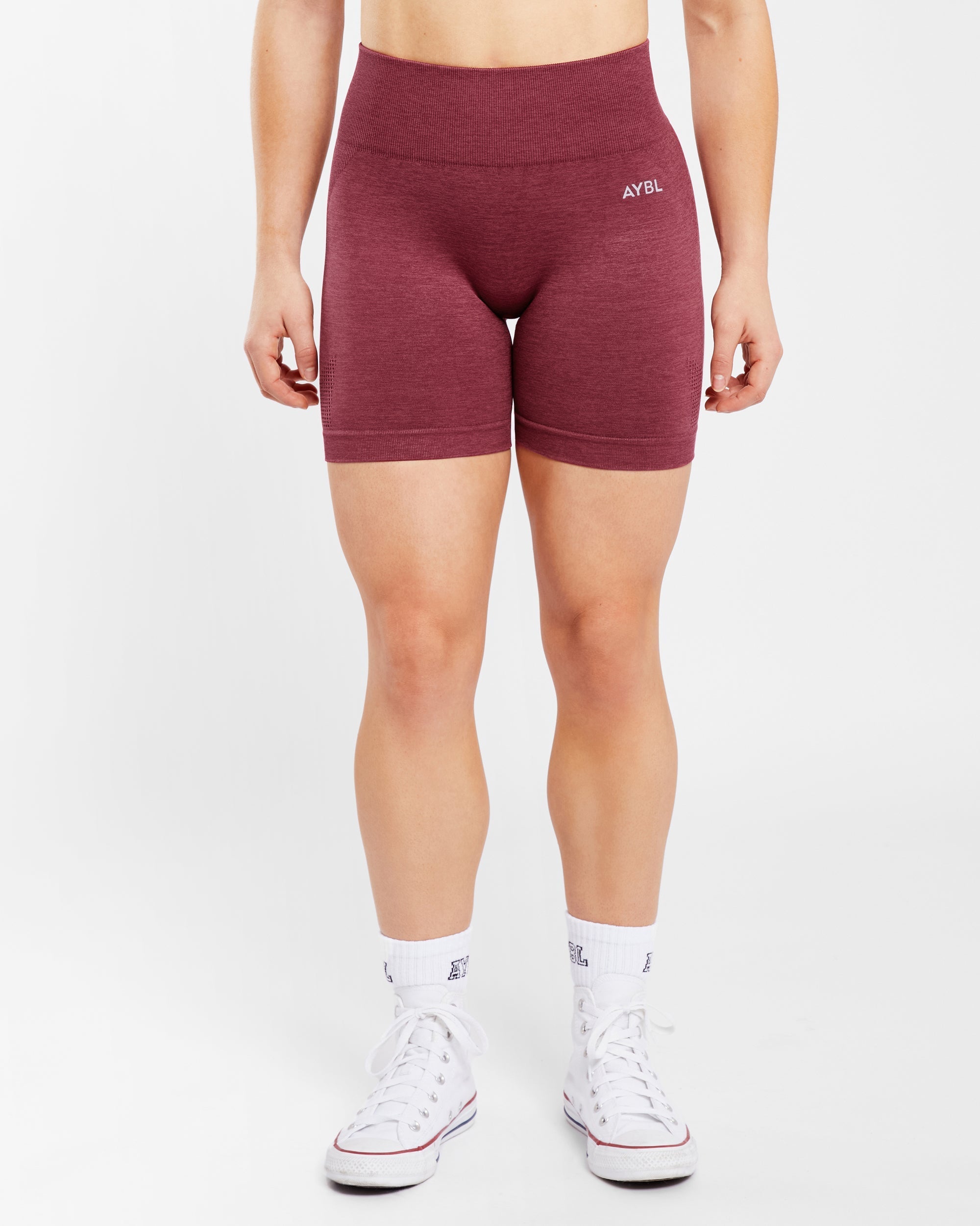Revive Seamless Shorts - Burgundy Marl
