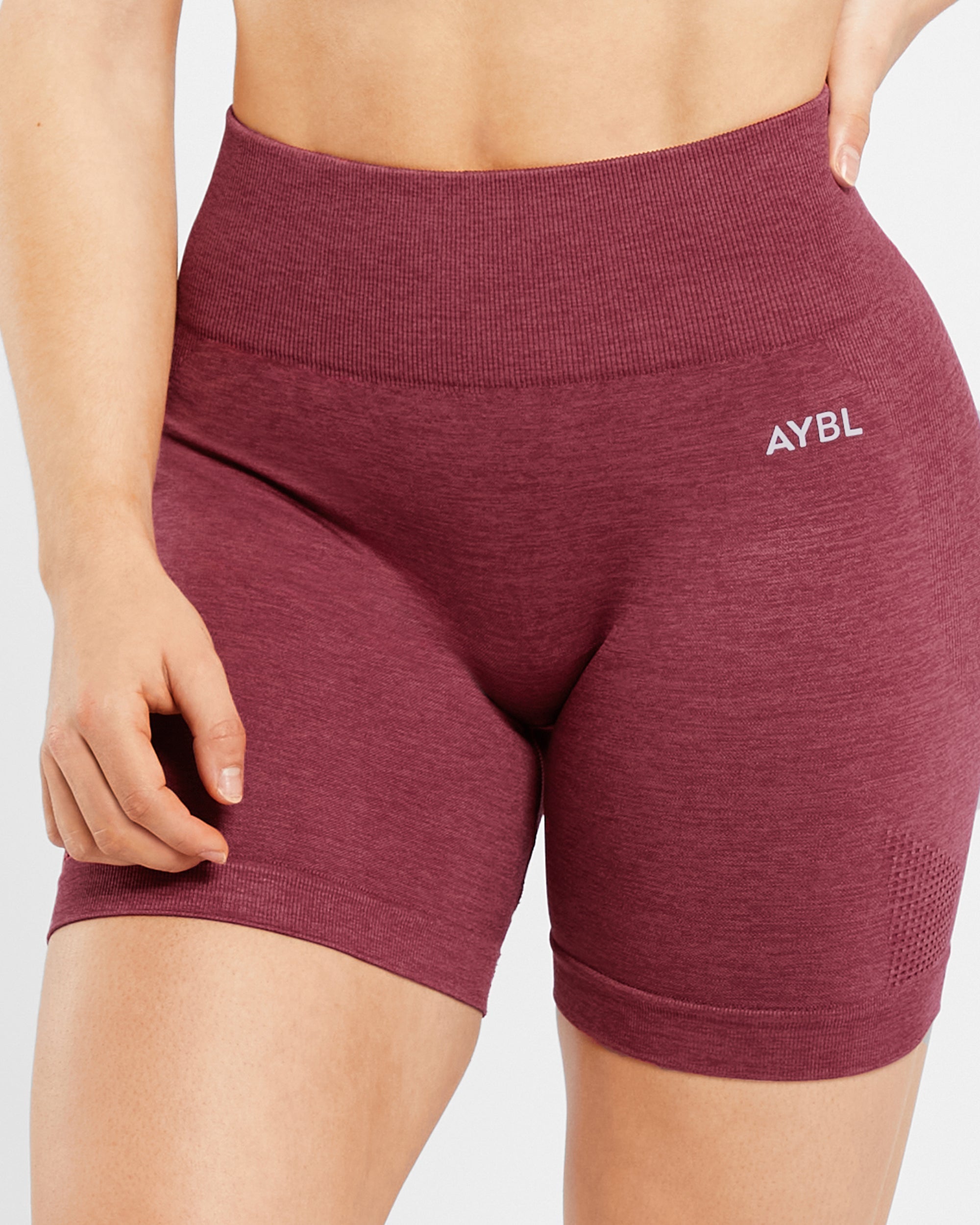 Revive Seamless Shorts - Burgundy Marl
