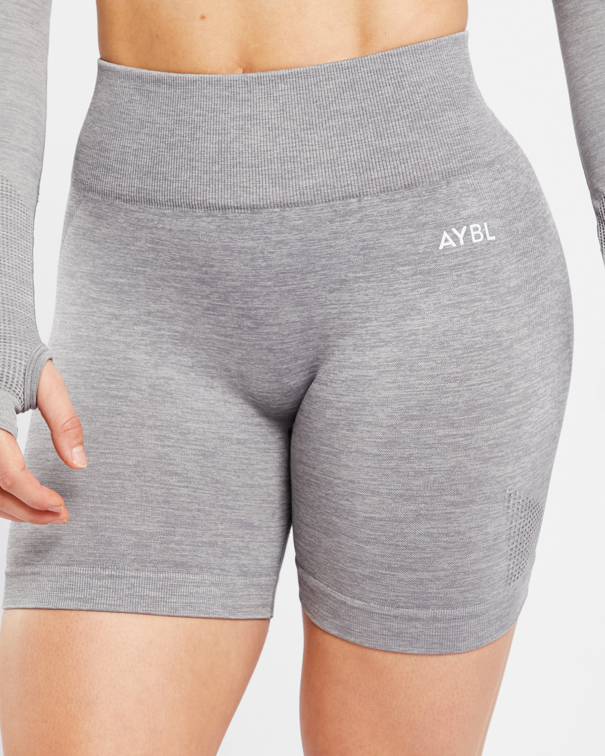 Revive Seamless Shorts - Grey Marl