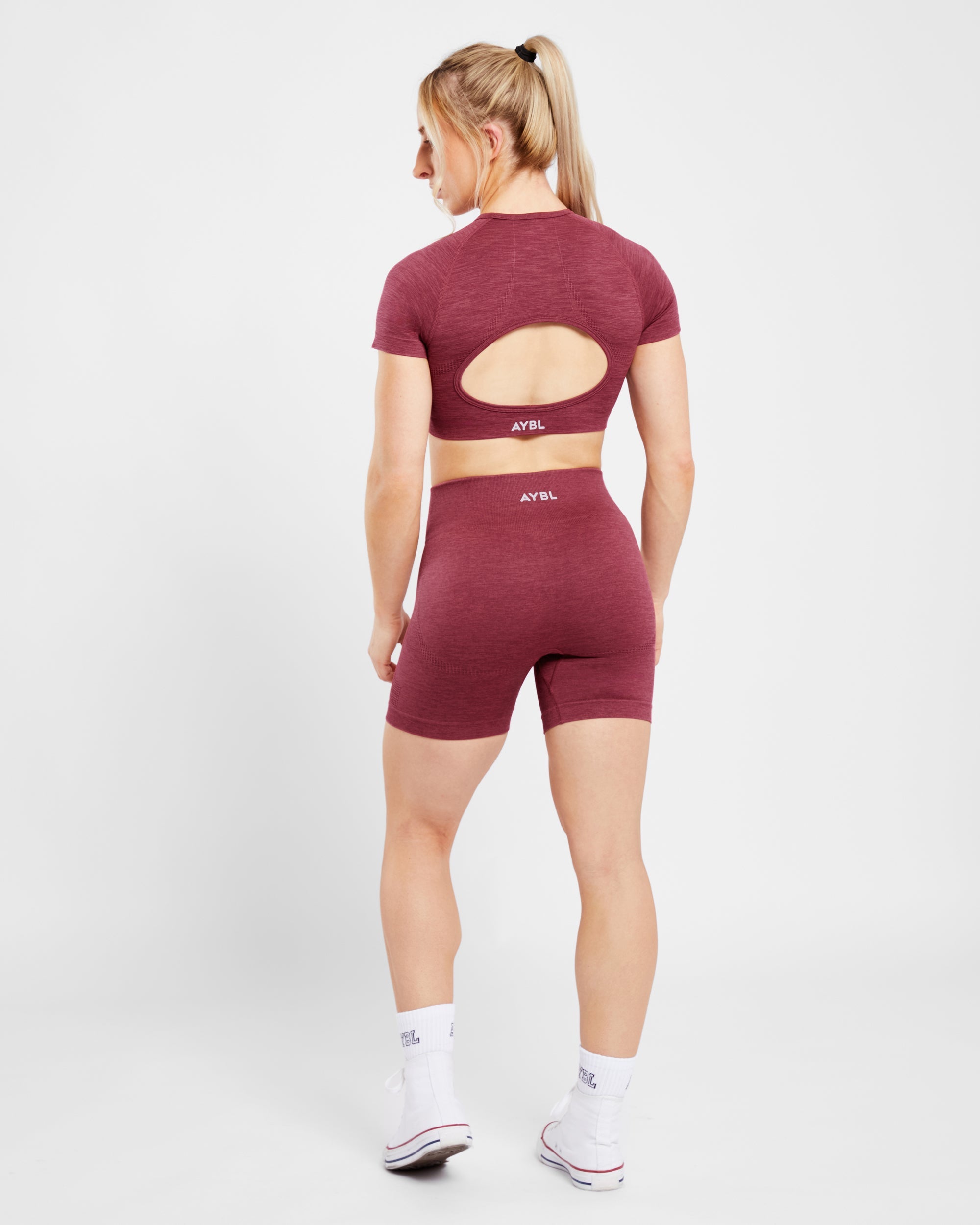 Revive Seamless Shorts - Burgundy Marl