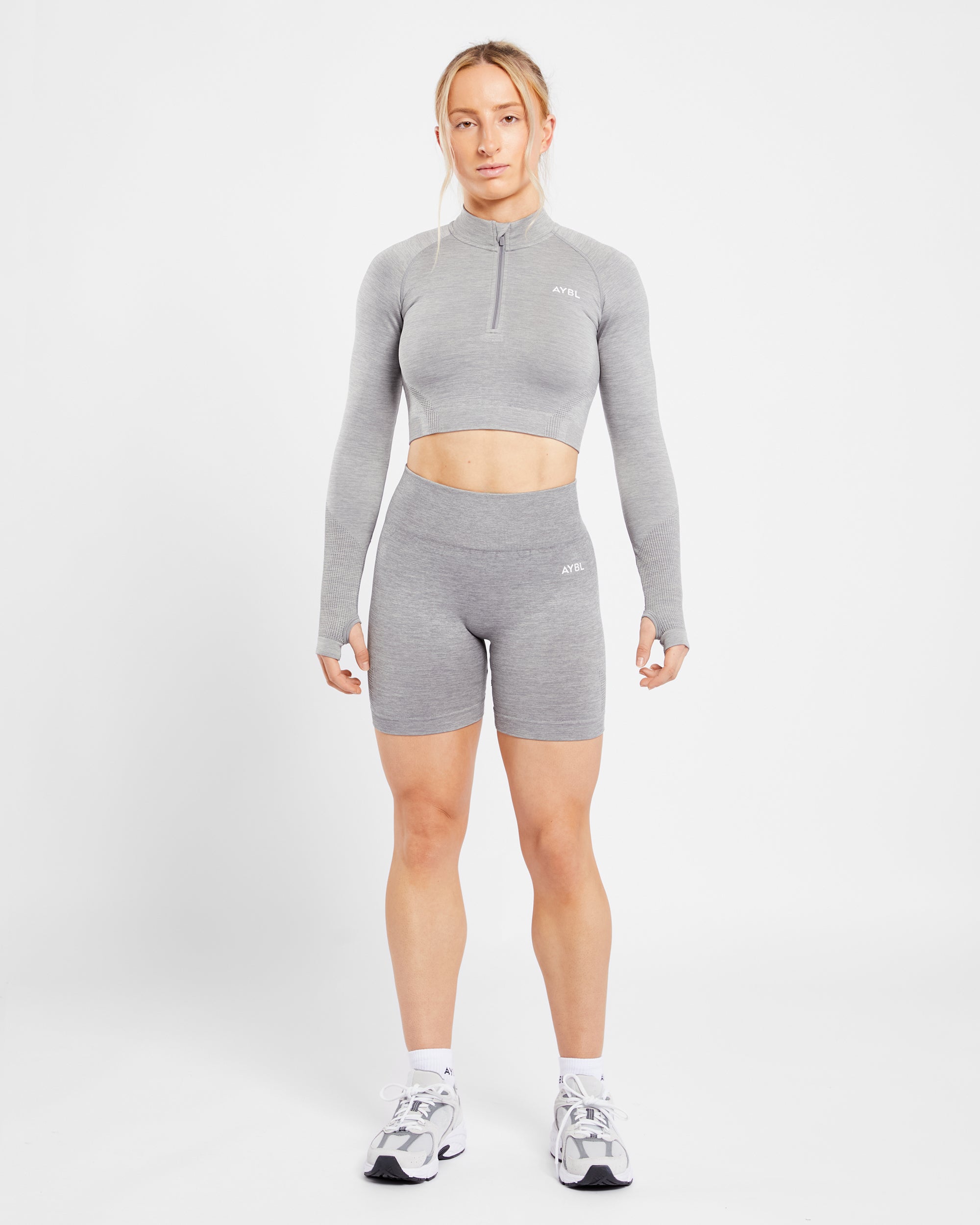 Revive Seamless Shorts - Grey Marl