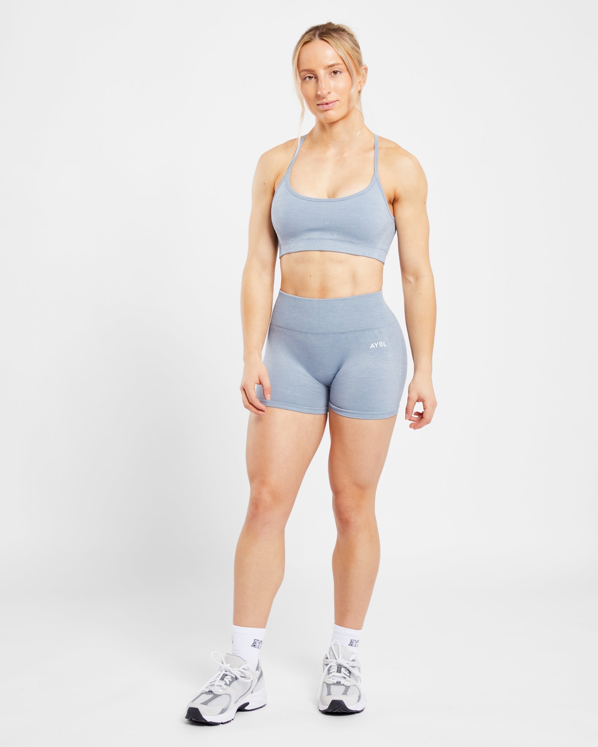 Revive Seamless Sports Bra - Mineral Blue Marl