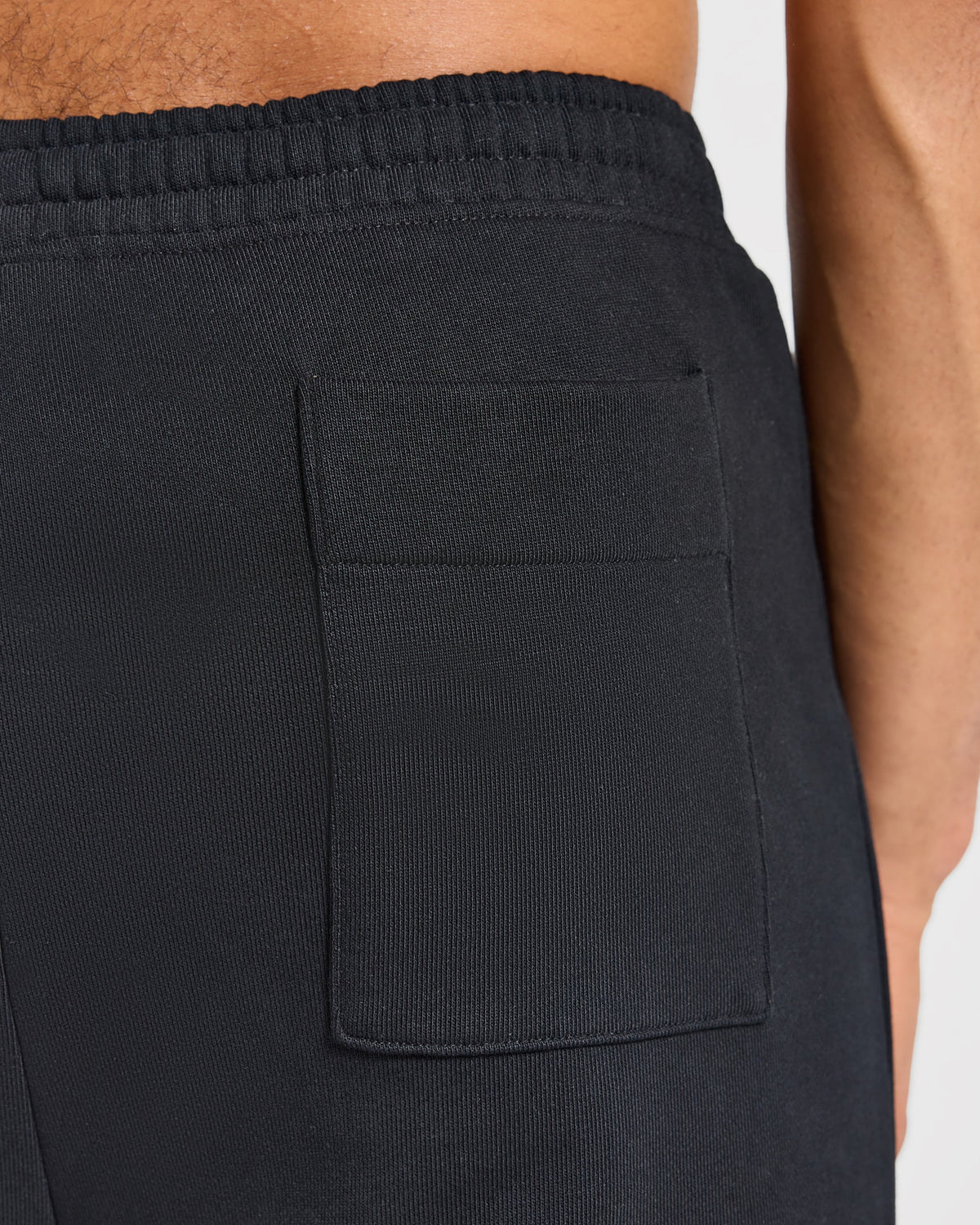 Effortless Oversized Straight Leg Joggers - Black