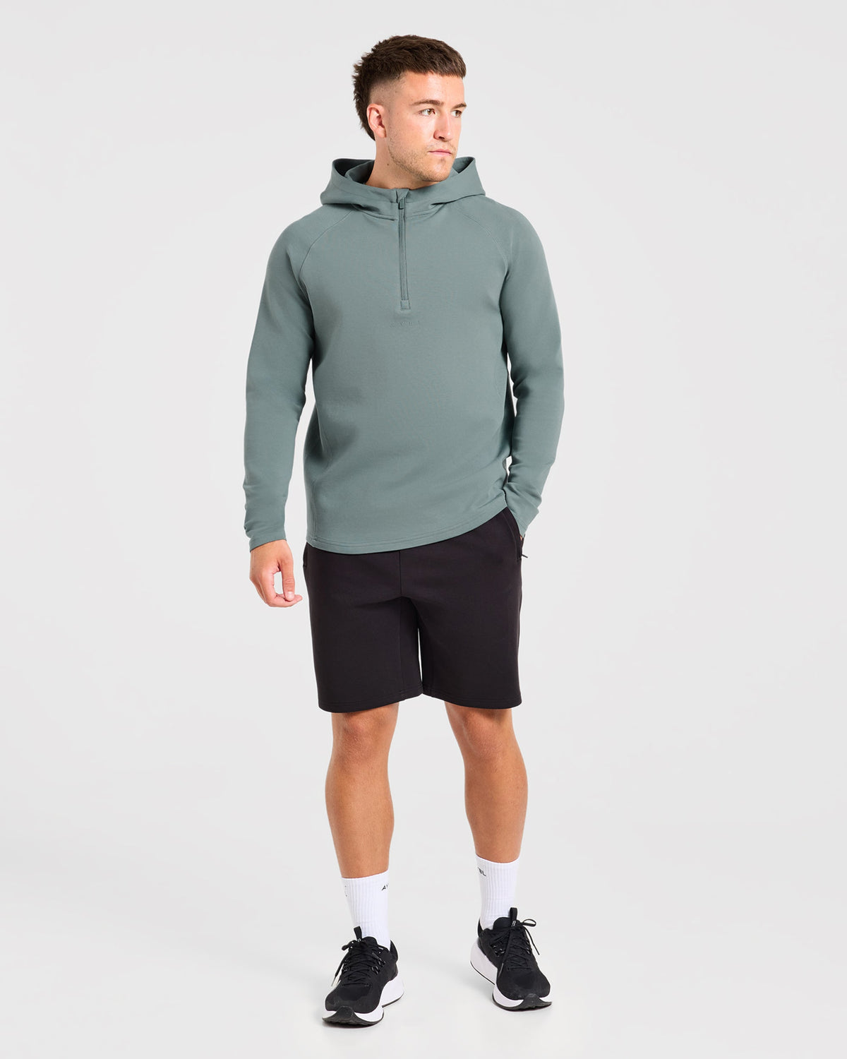 Reinforce Performance 1/2 Zip Pullover - Muted Teal