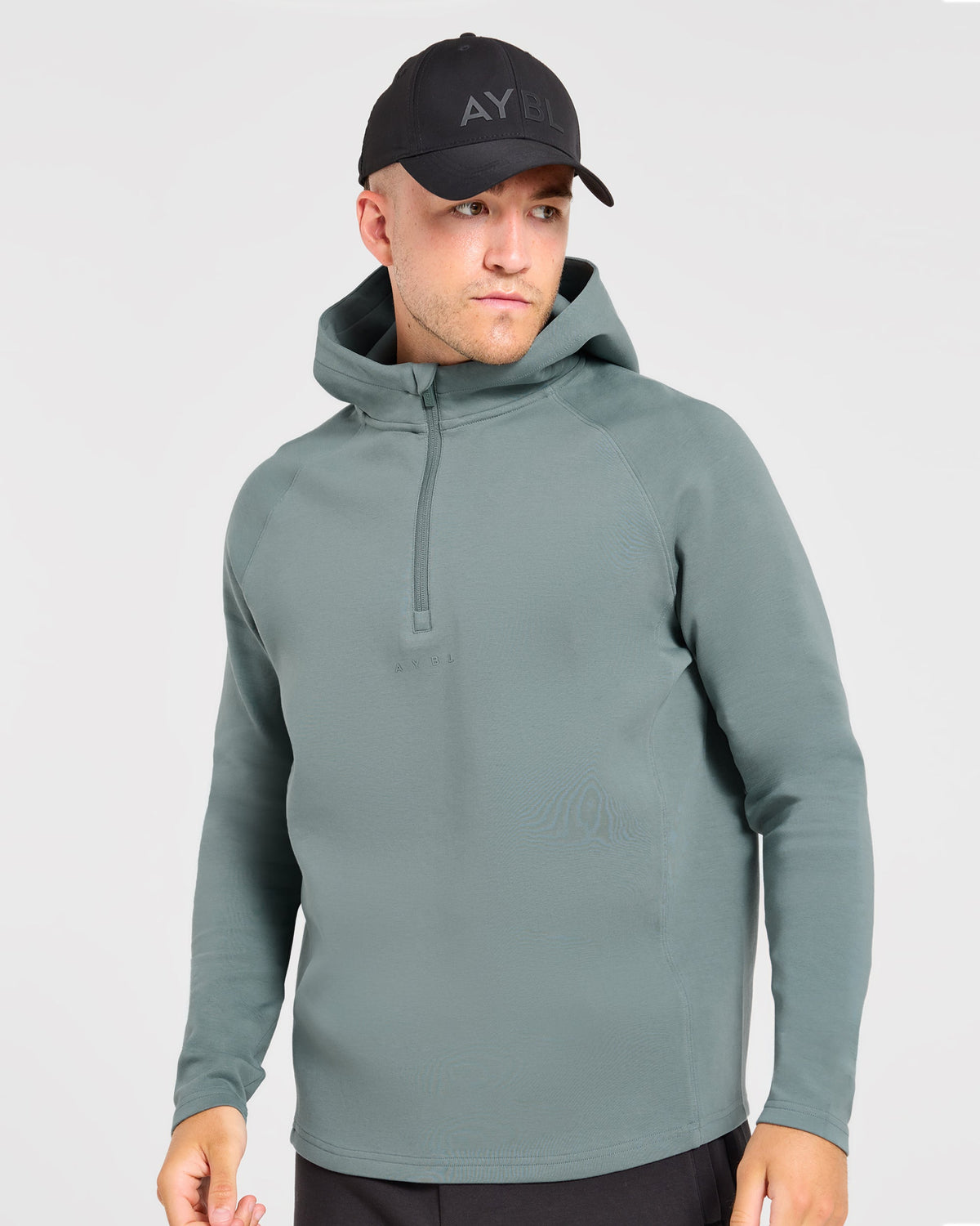 Reinforce Performance 1/2 Zip Pullover - Muted Teal