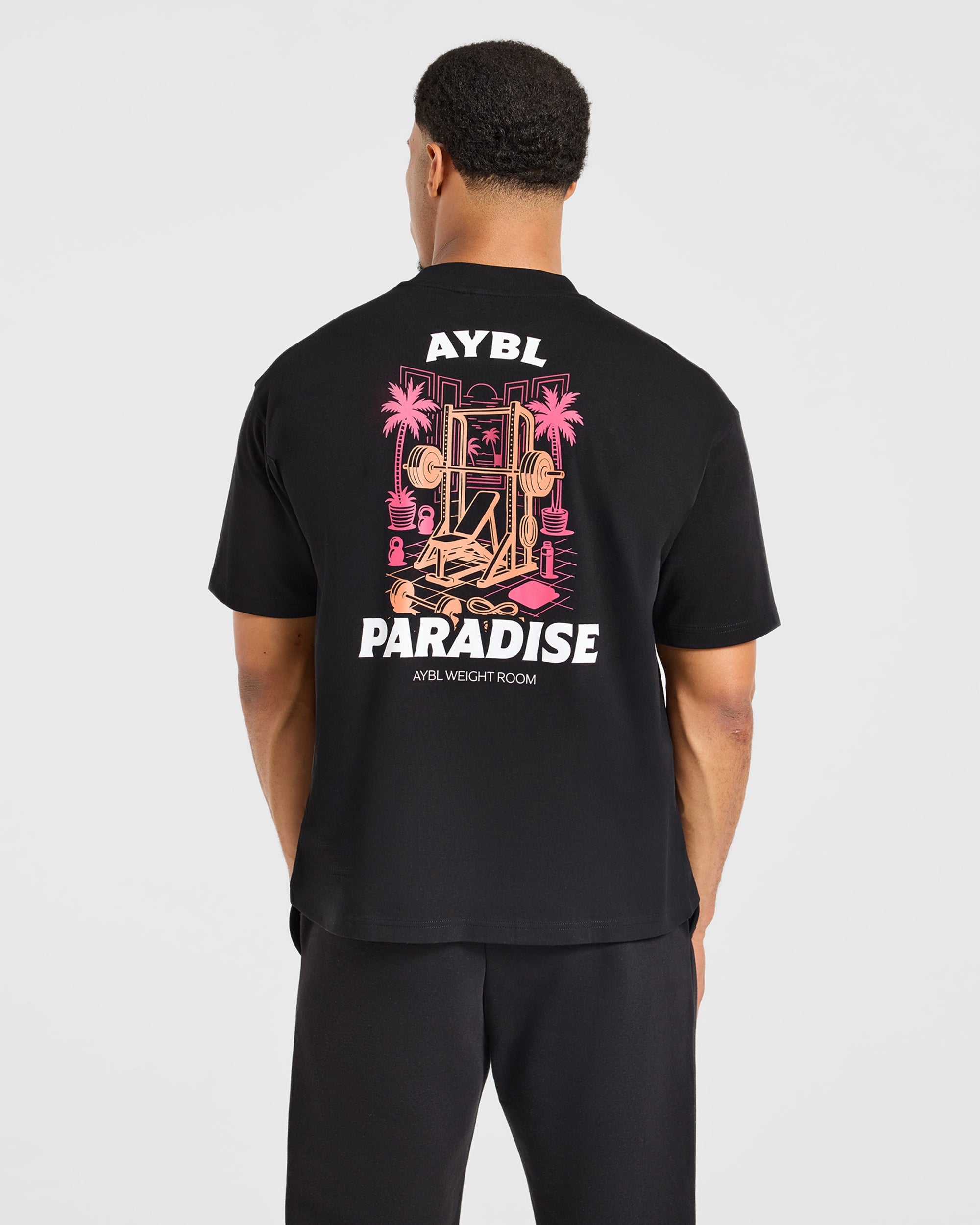 Iron Paradise Oversized T Shirt - Black