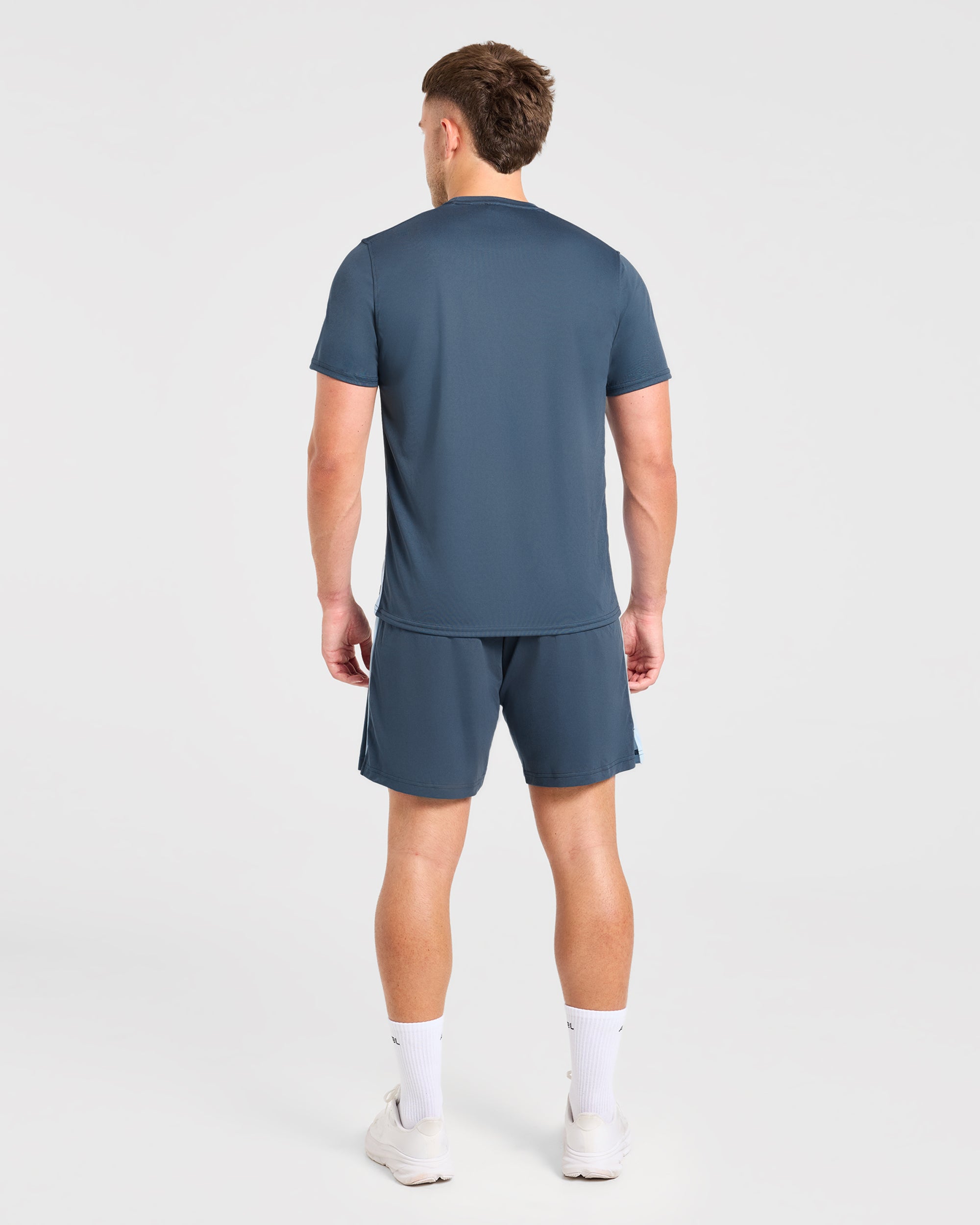 Active T Shirt - Muted Navy/Light Blue