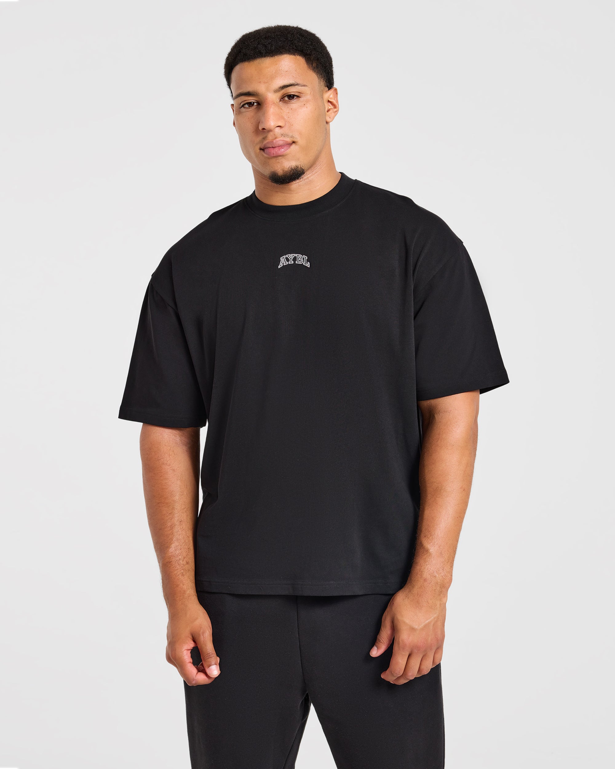 Relentless Eagle Oversized T Shirt - Black