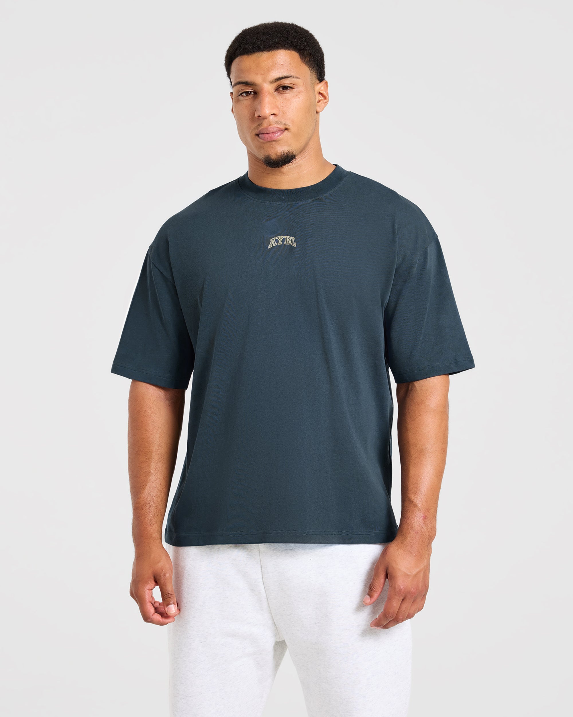 Relentless Eagle Oversized T Shirt - Petrol Blue