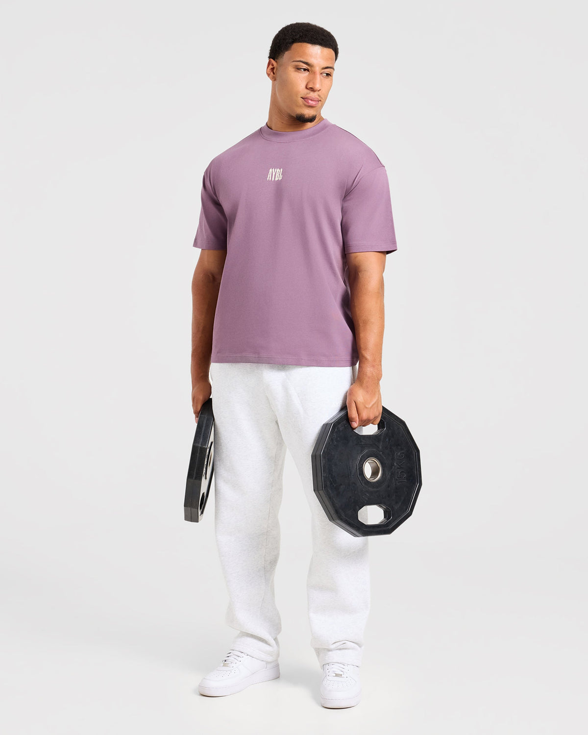 AYBL Iron Club Kettlebell Oversized T Shirt - Midnight Purple
