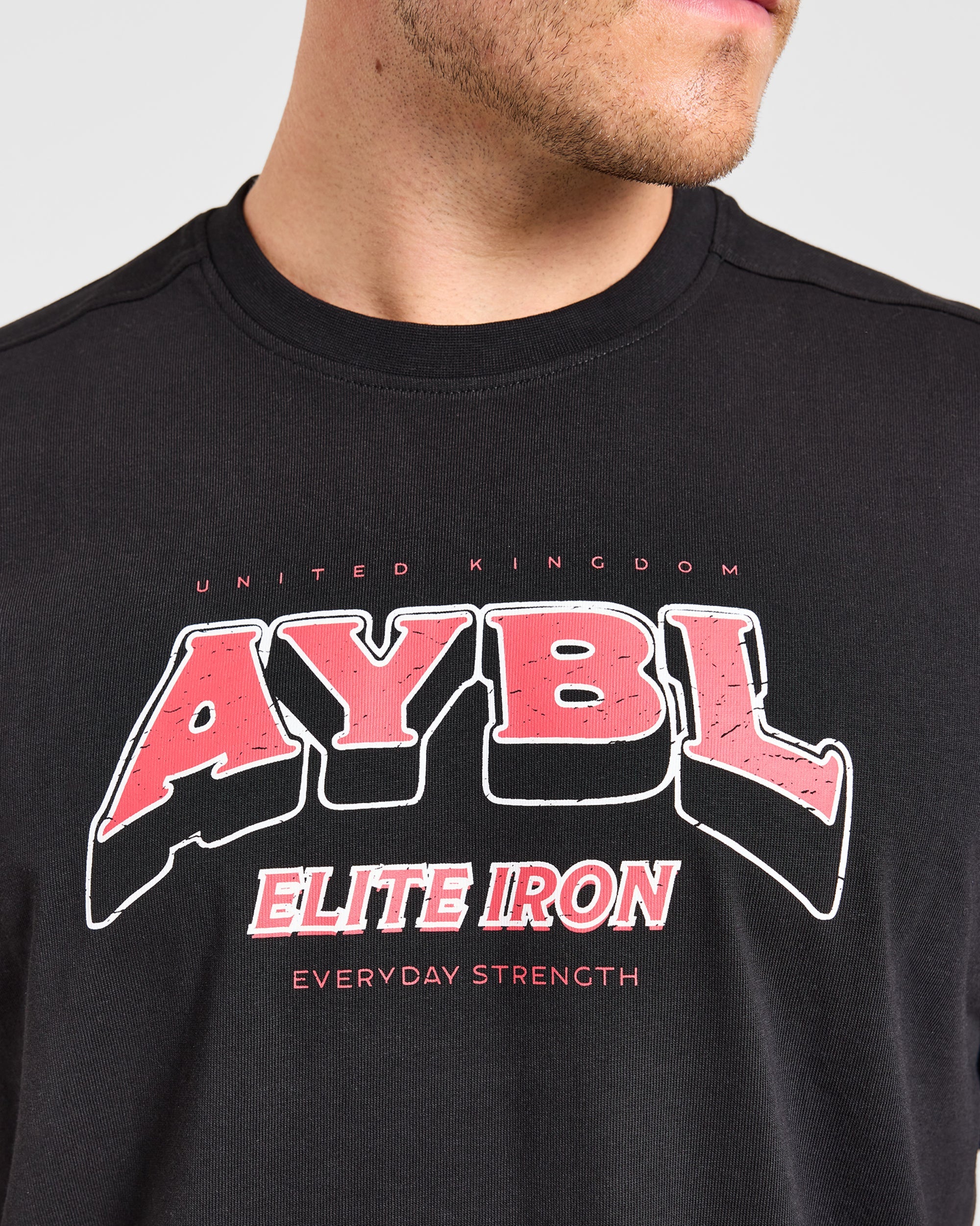 AYBL Elite Iron Oversized T Shirt - Black