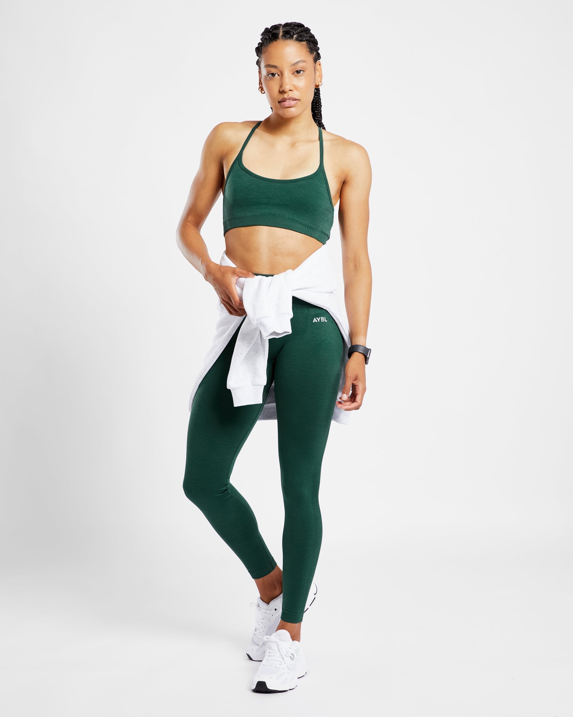 Revive Seamless Sports Bra - Evergreen Marl