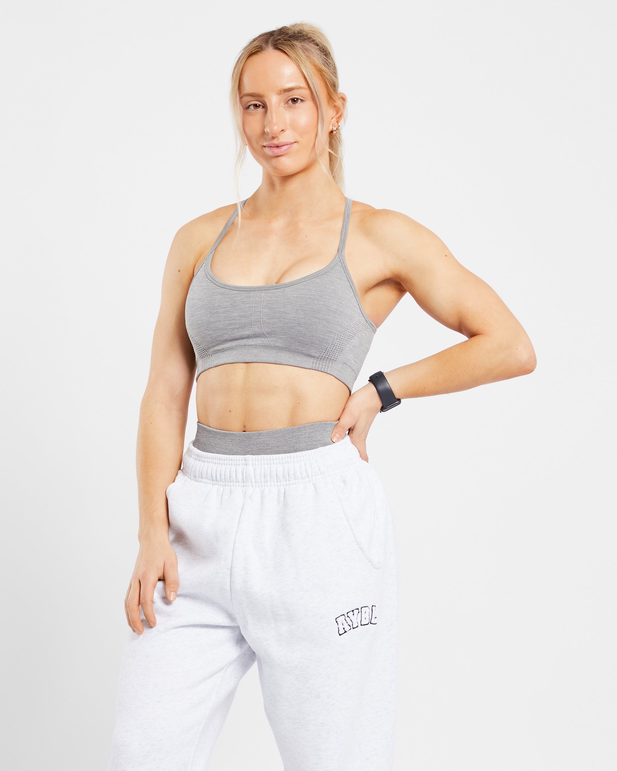 Revive Seamless Sports Bra - Grey Marl