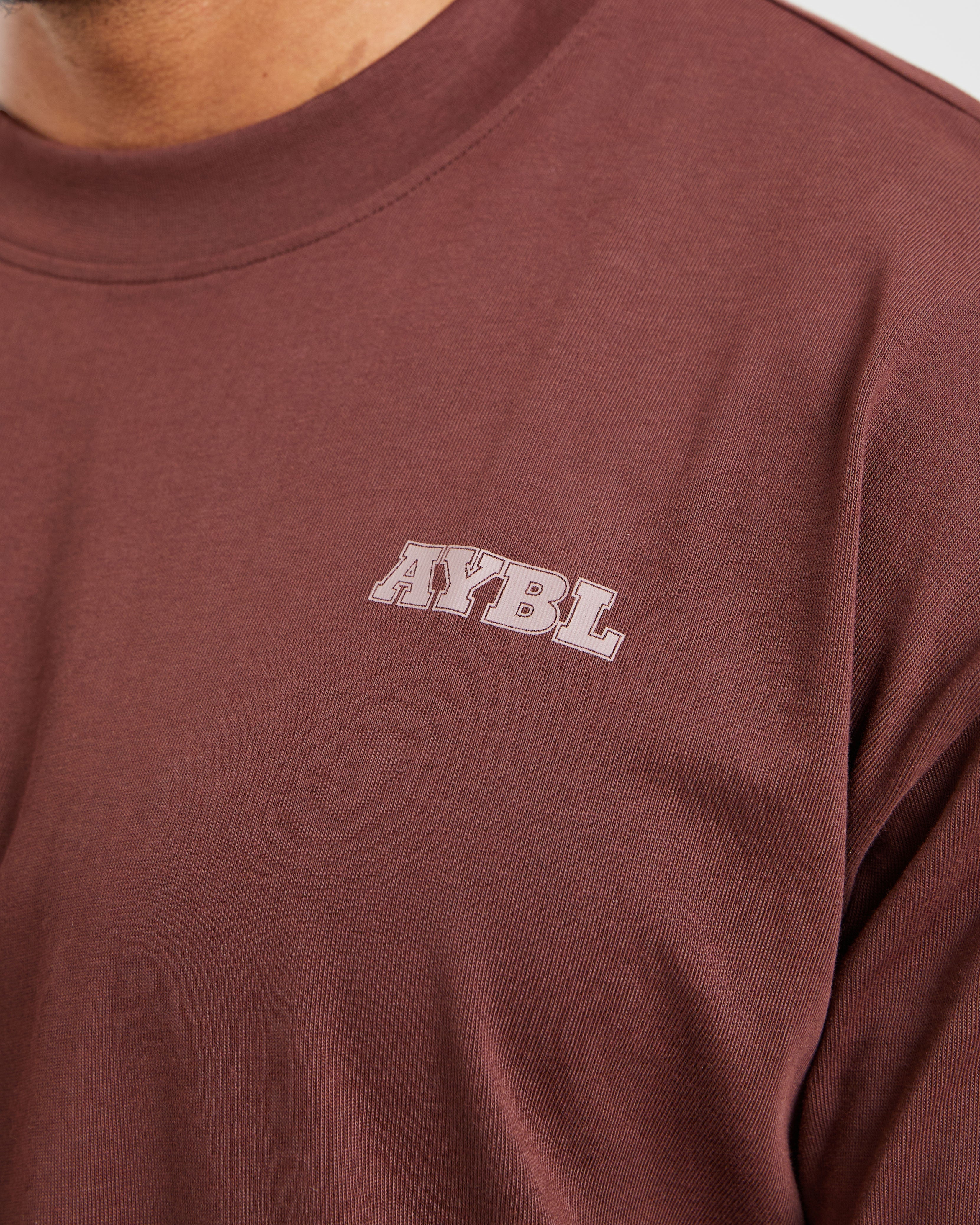 Global Oversized T Shirt - Burnt Red