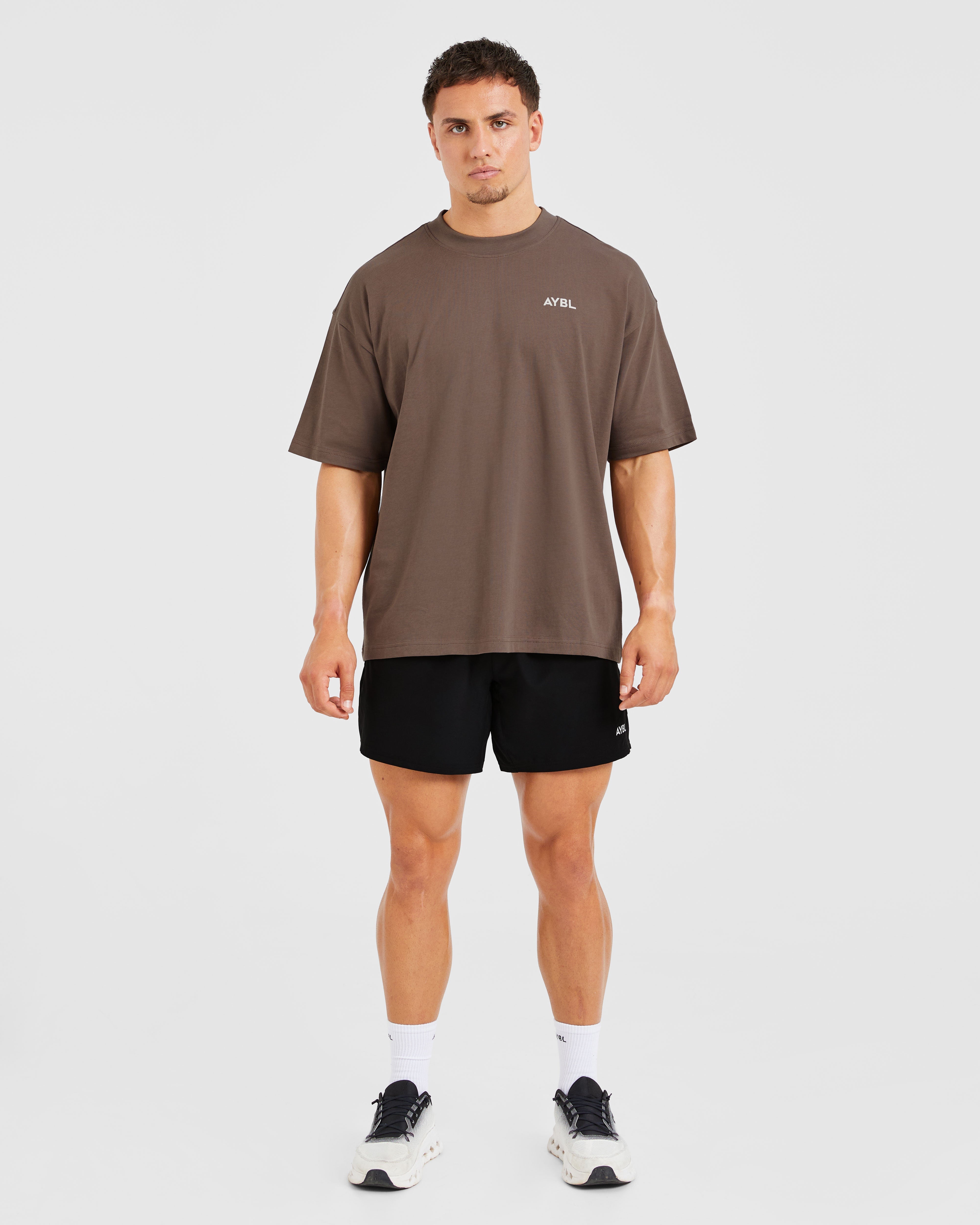 Essential Oversized T Shirt - Brown