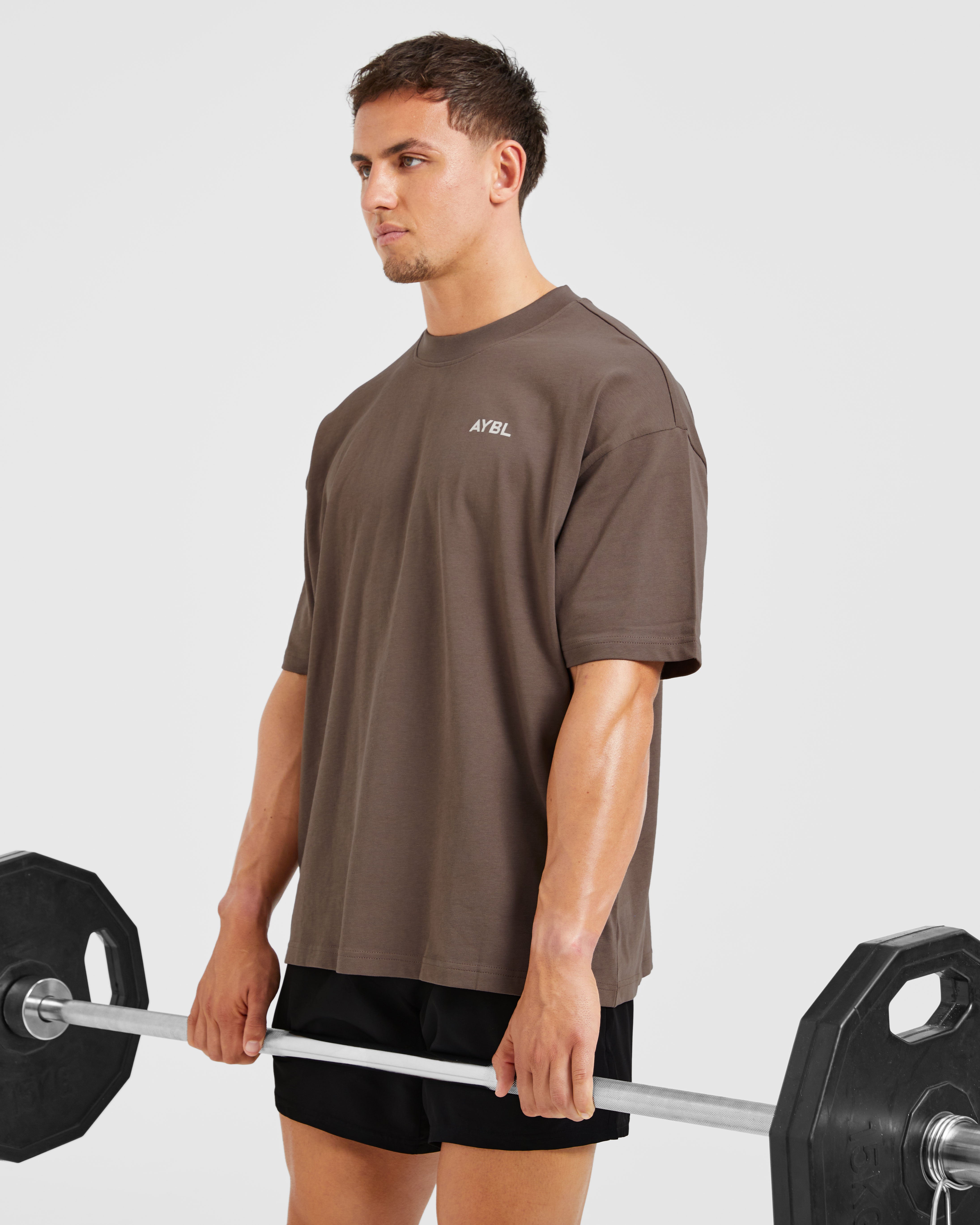 Essential Oversized T Shirt - Brown