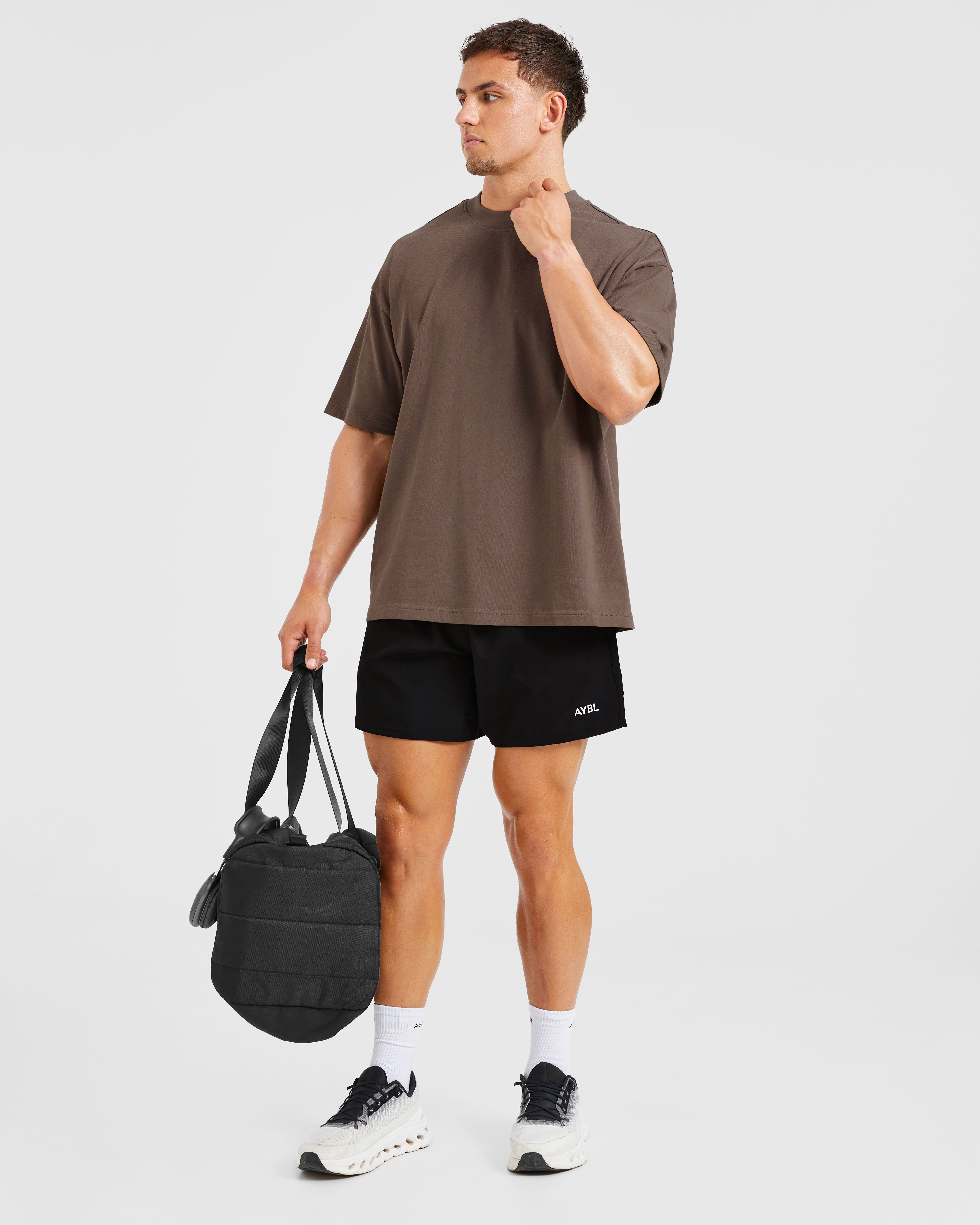Essential Oversized T Shirt - Brown