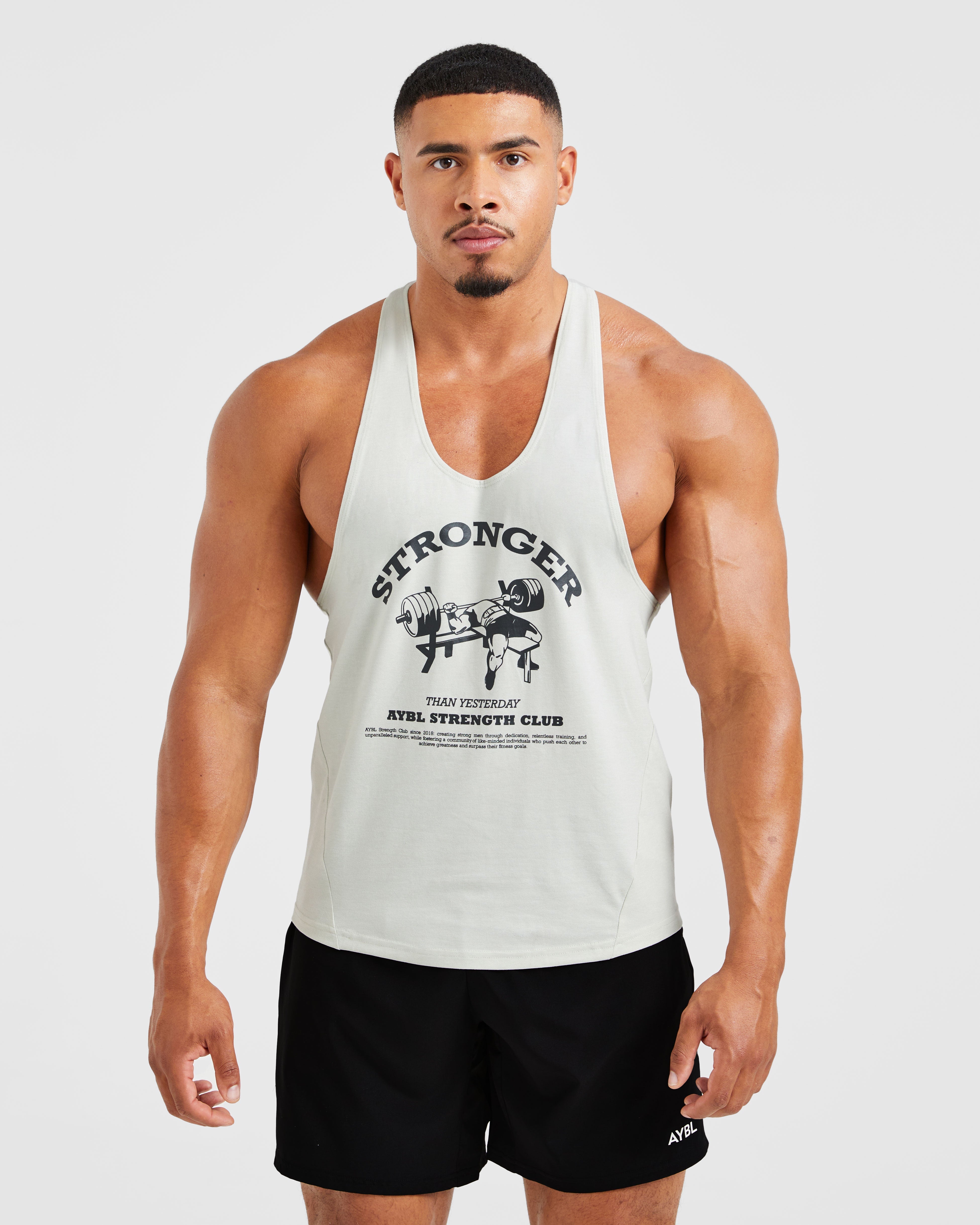 Bench Press Stringer - Muted Mint