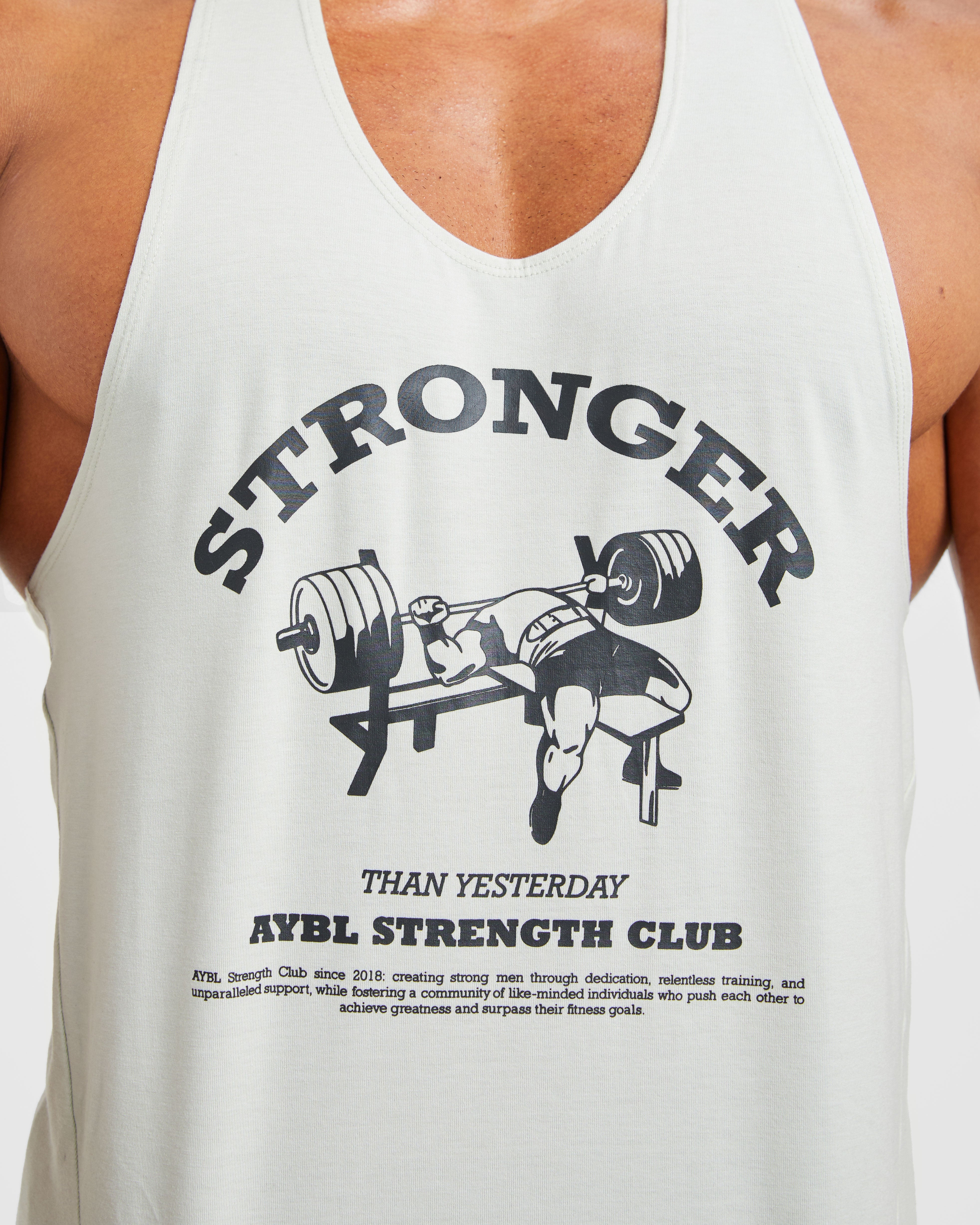 Bench Press Stringer - Muted Mint