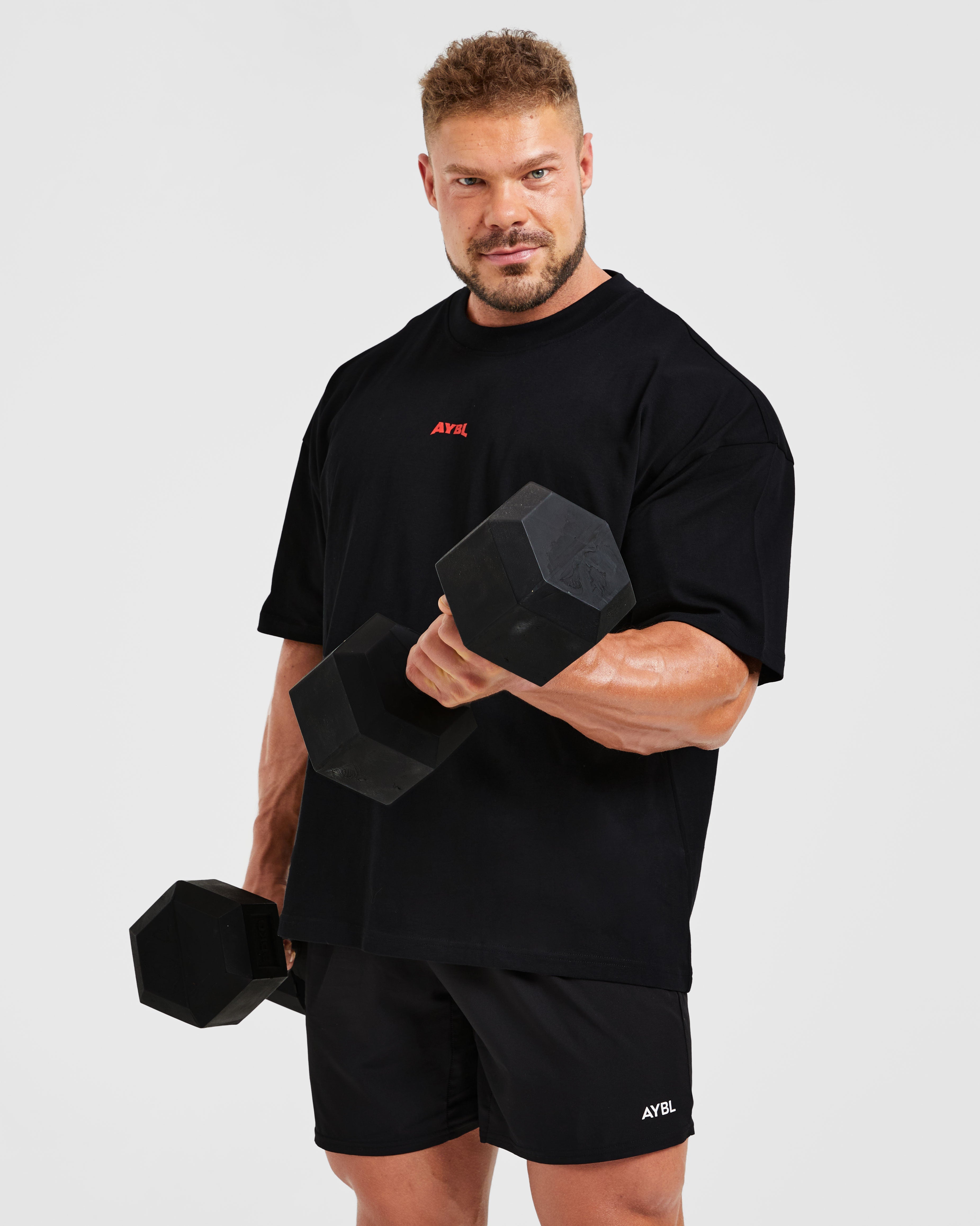 Wesley Vissers X Beyond Limits Oversized T Shirt - Black/Charcoal