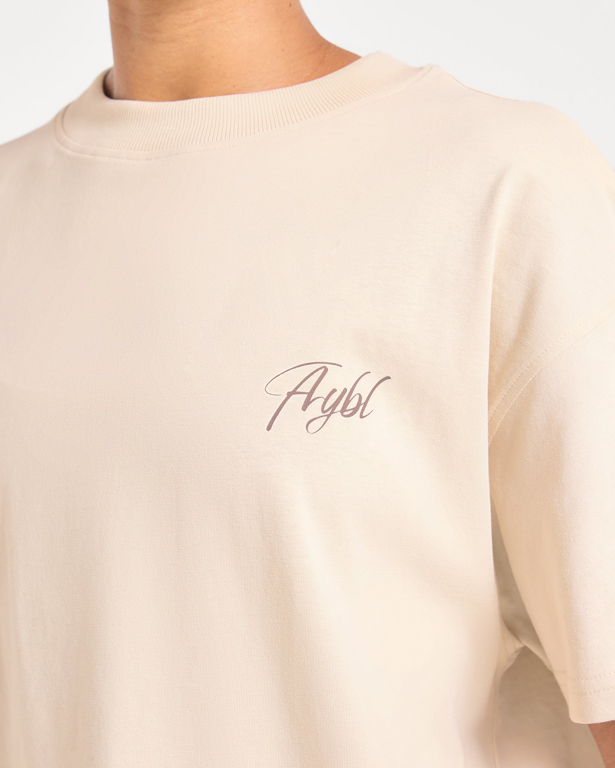 Lift Graphic 2.0 Oversized T Shirt - Beige
