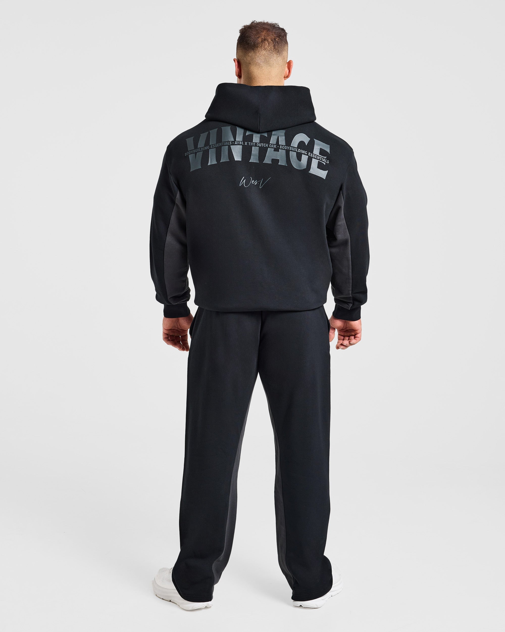 Wesley Vissers x Oversized Zip Up Hoodie - Black
