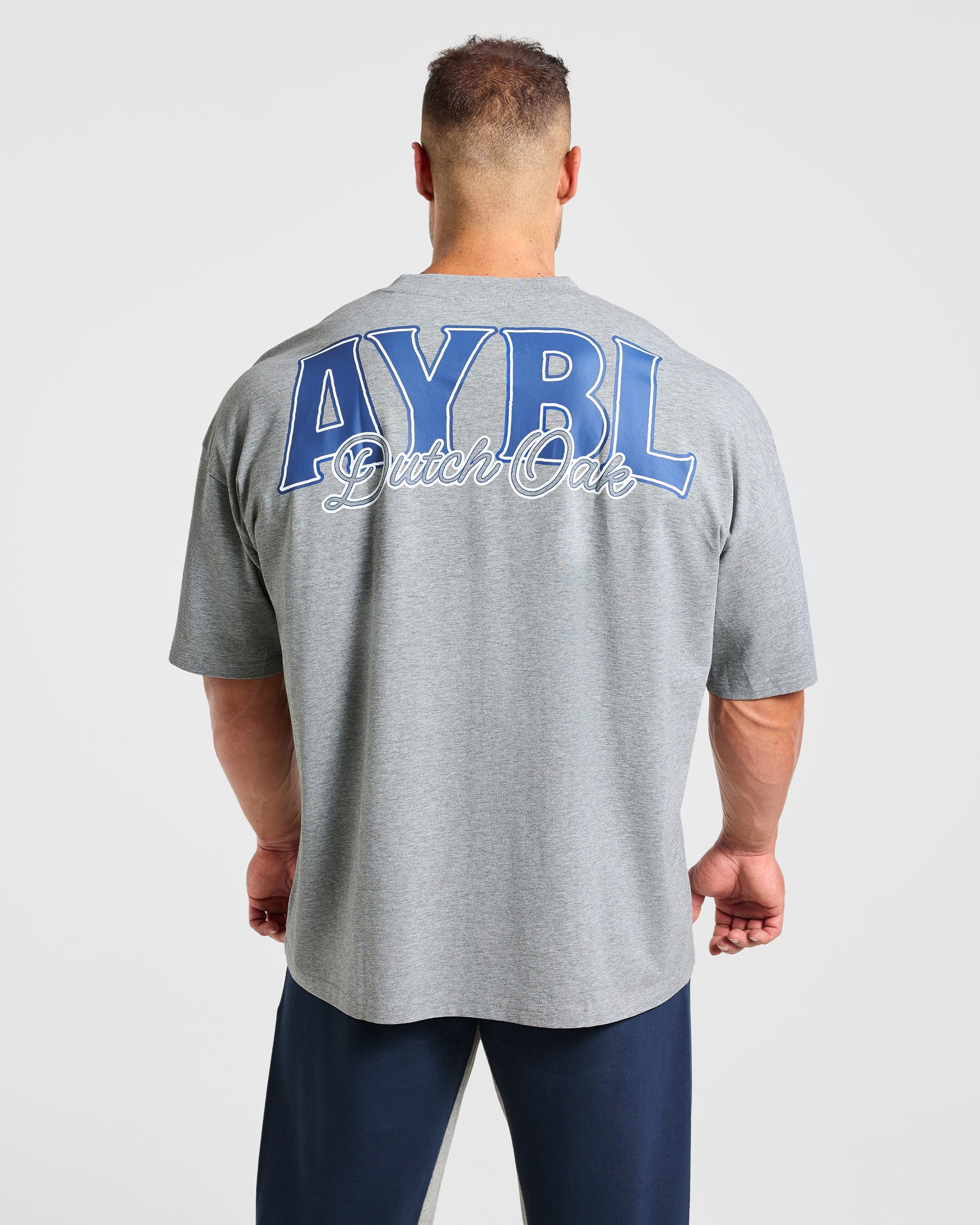 Wesley Vissers x AYBL Dutch Oak Oversized T Shirt - Mid Marl Grey