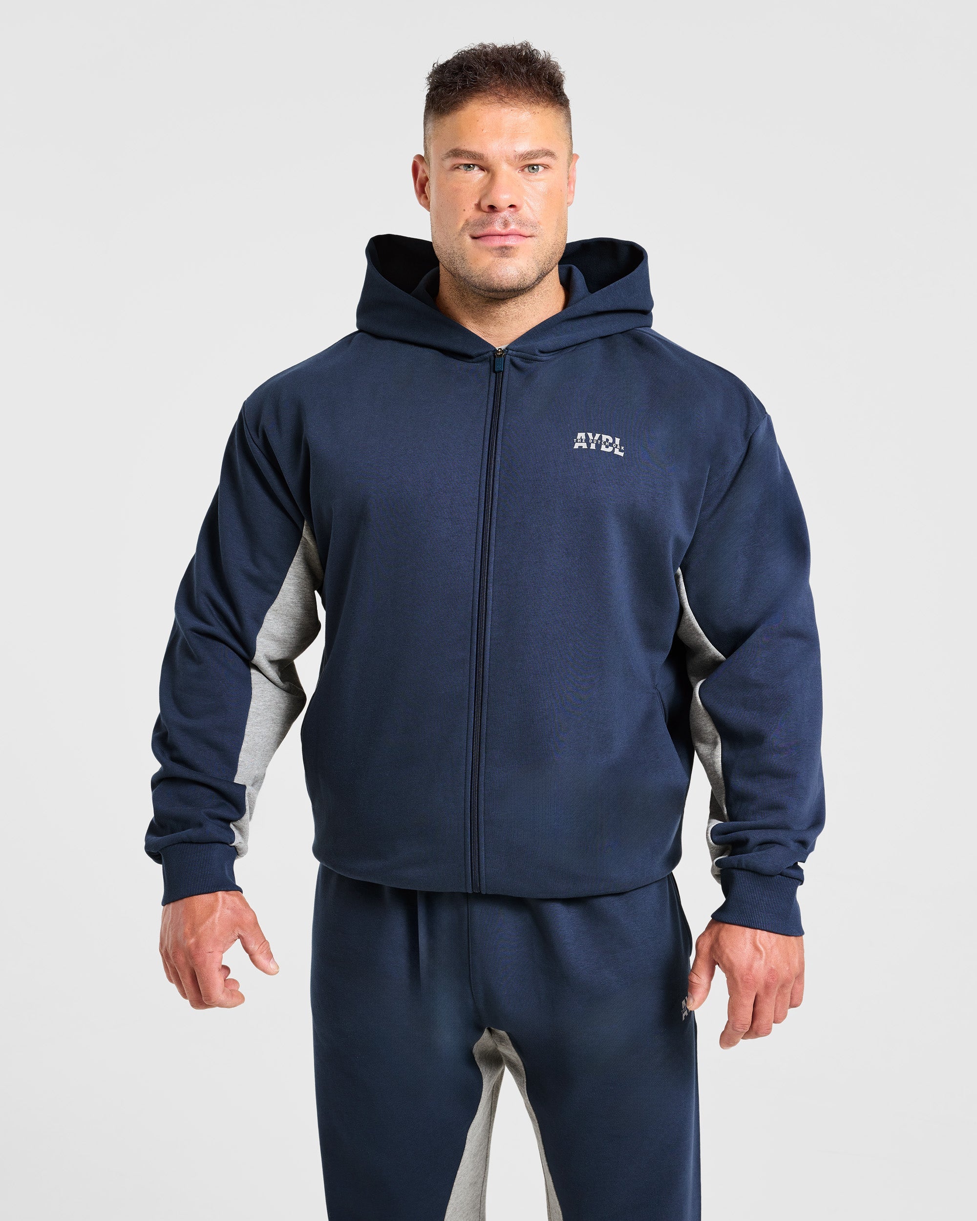 Wesley Vissers x Oversized Zip Up Hoodie - Navy