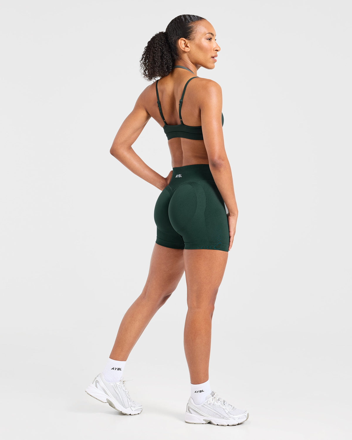 Essential Double Layer Sports Bra - Dark Green
