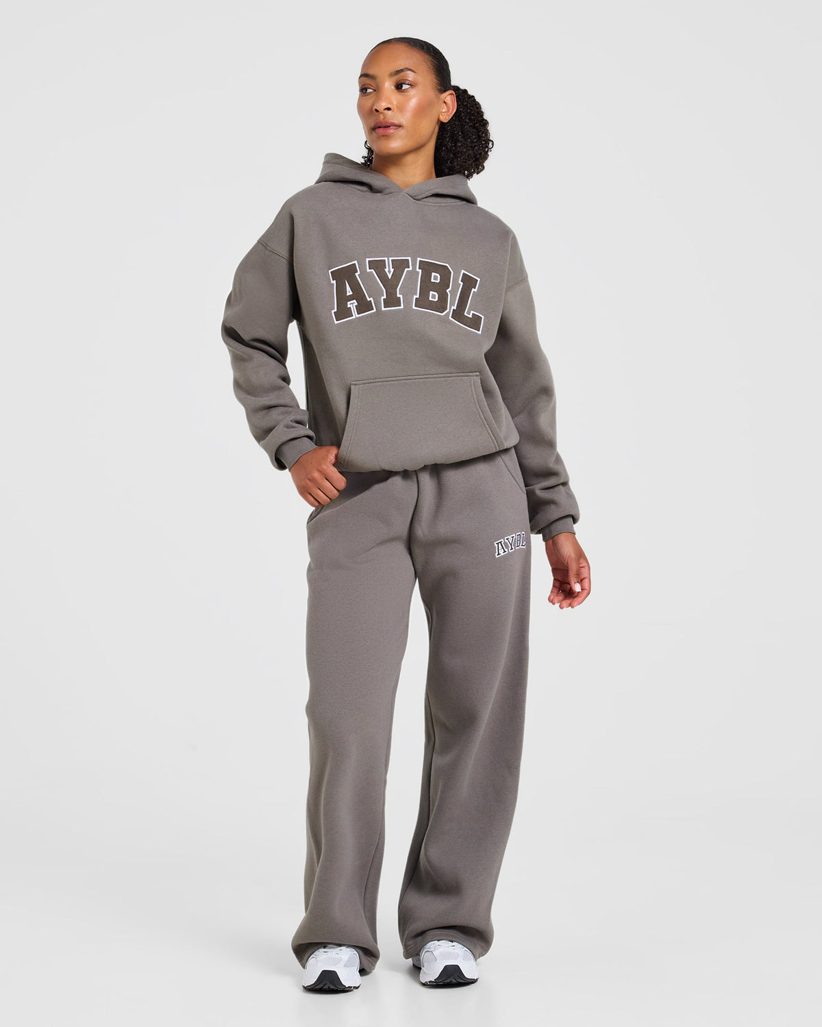 Varsity 2.0 Oversized Hoodie - Slate Brown