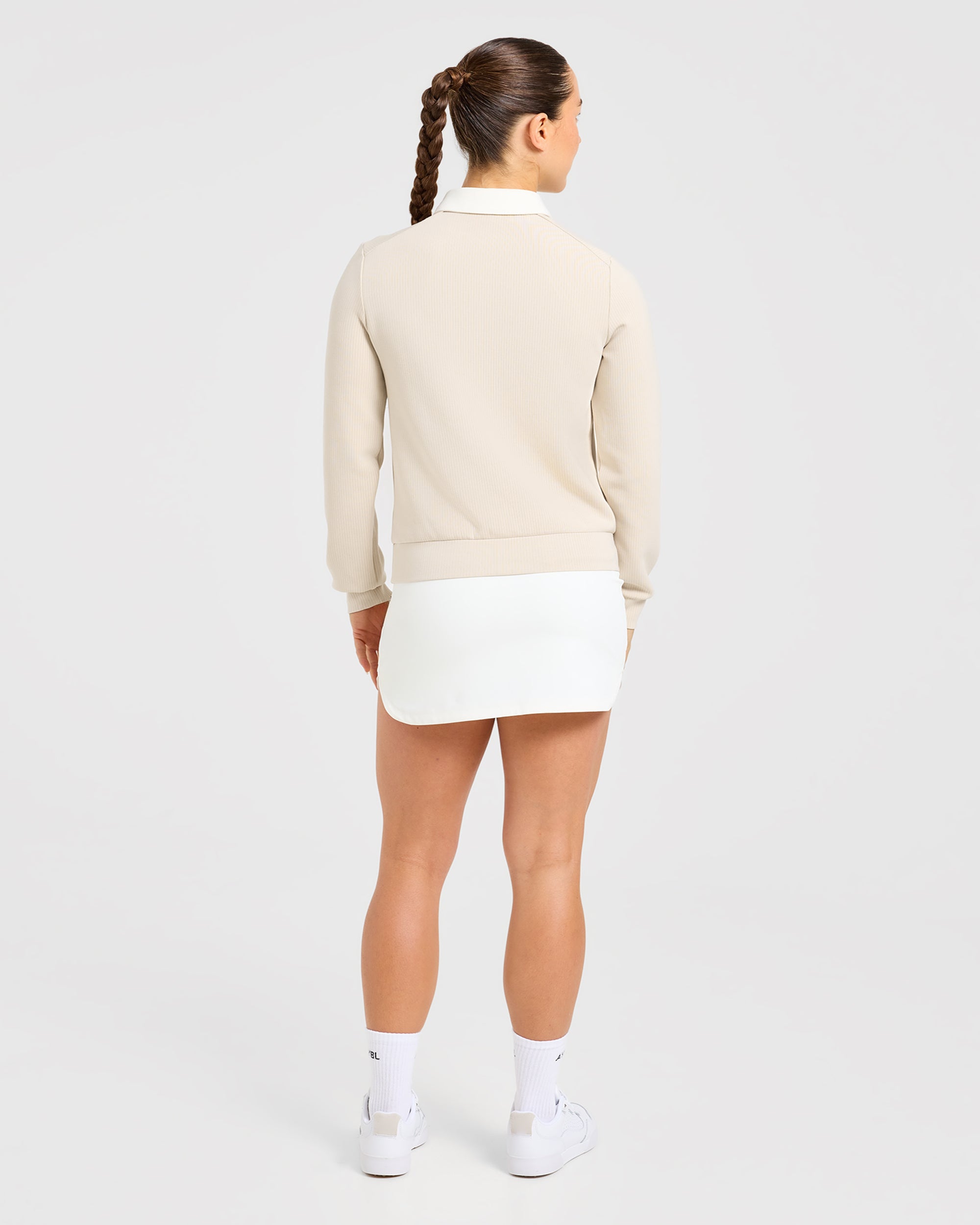 Signature Long Sleeve Polo - Sand