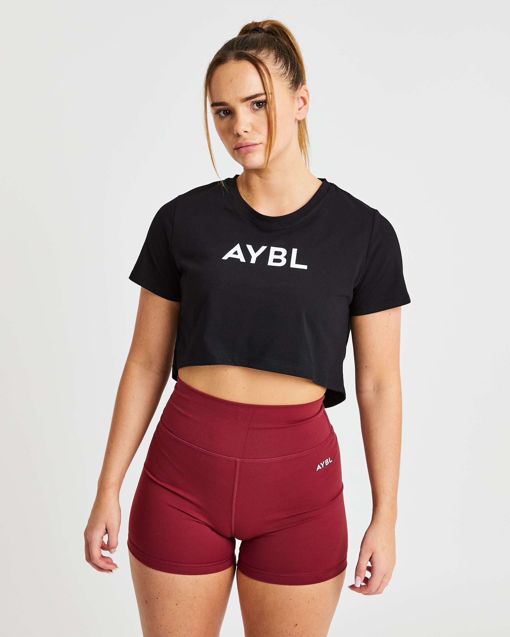 Crop T Shirt - Black