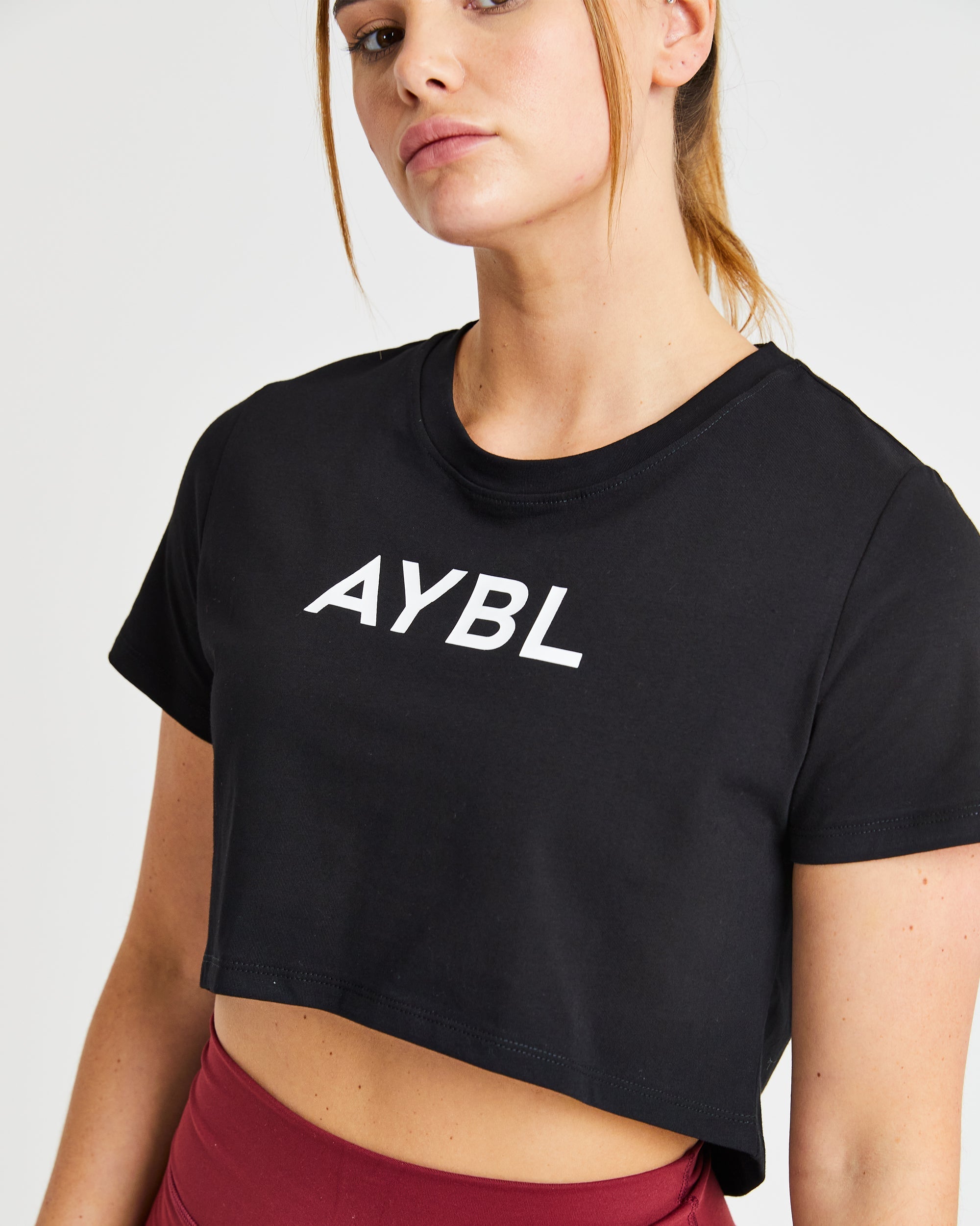 Crop T Shirt - Black
